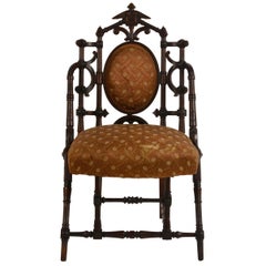 Exceptional Turned Walnut Side Chair by George Hunzinger
