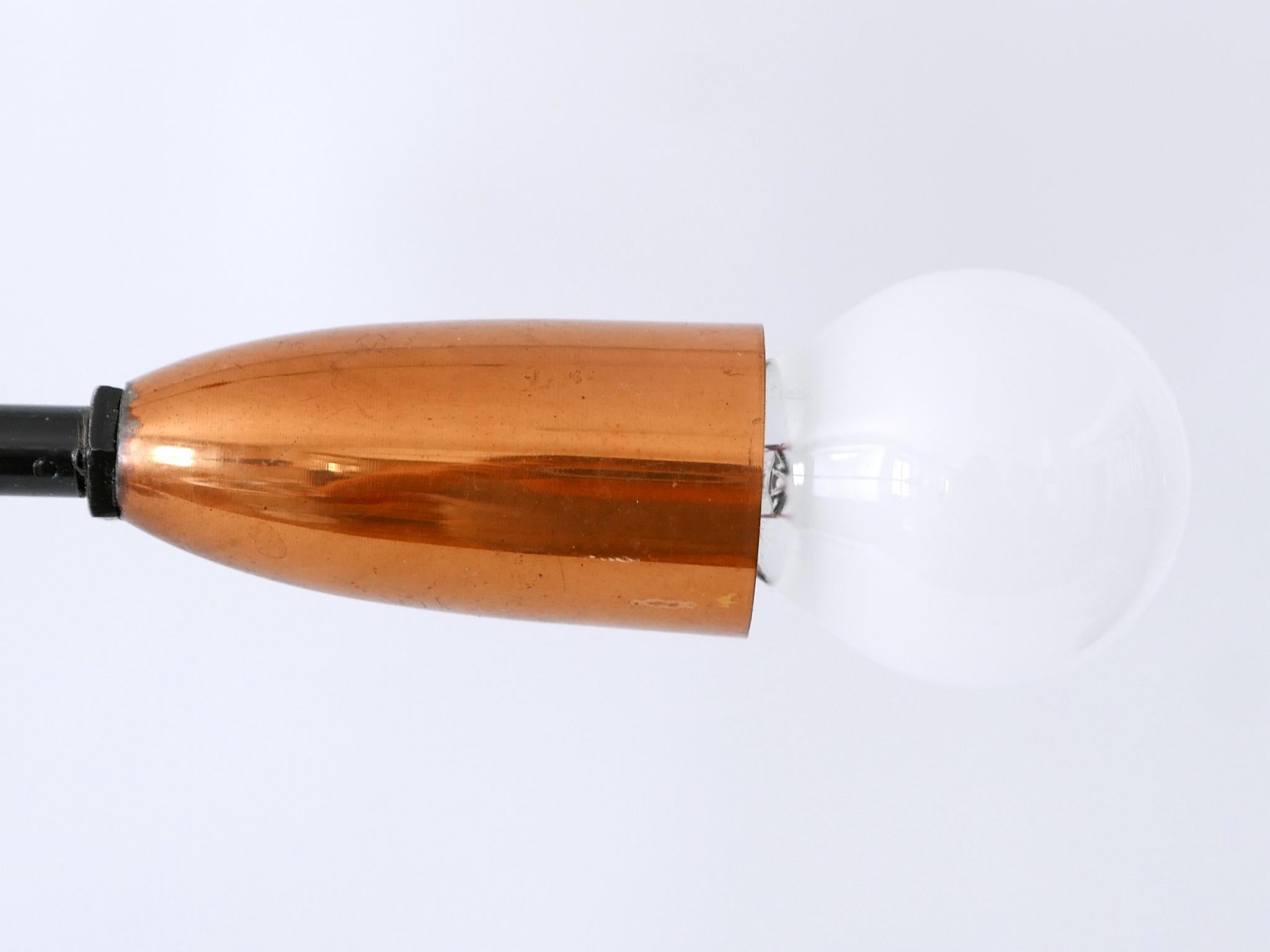 Exceptional Twelve-Flamed Sputnik Chandelier or Pendant Lamp Austria 1950s For Sale 12