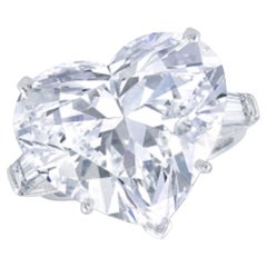 Exceptional Type 2A GIA Certified 10.88 Carat Heart Shape Diamond Ring