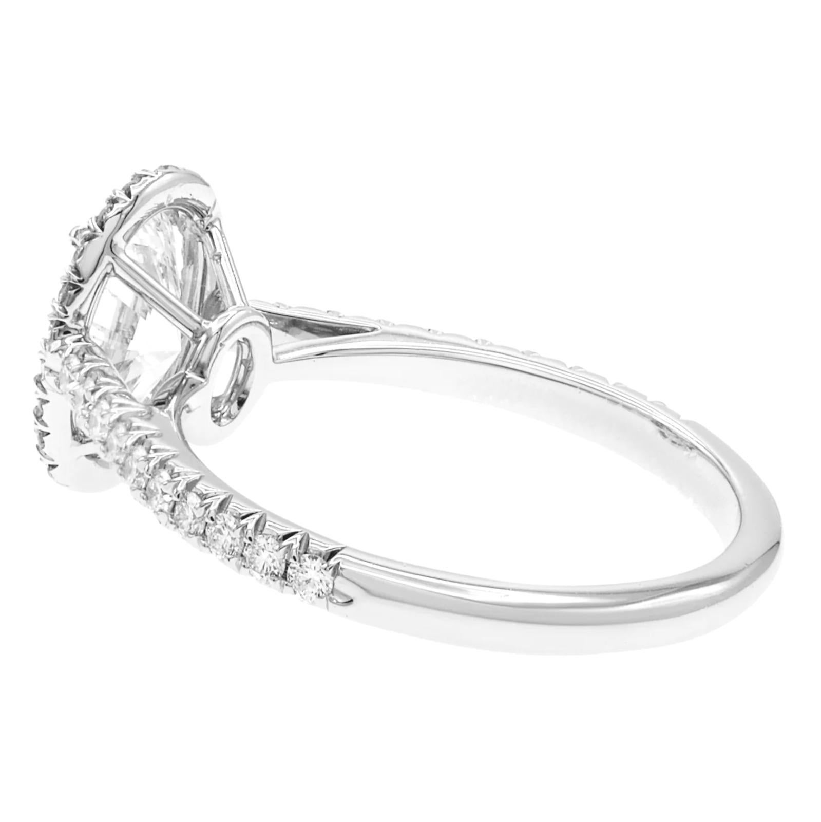 Round Cut EXCEPTIONAL TYPE 2A Golconda type 2 Carat Oval Diamond Halo Ring