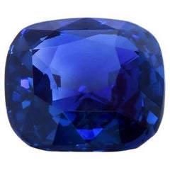 Excepcional zafiro azul real sin tratar de 1,74 quilates (certificado suizo)