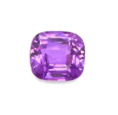 Exceptional Untreated Purple Sapphire - Swiss Certified