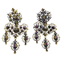 Exceptional Venetian chandelier earrings