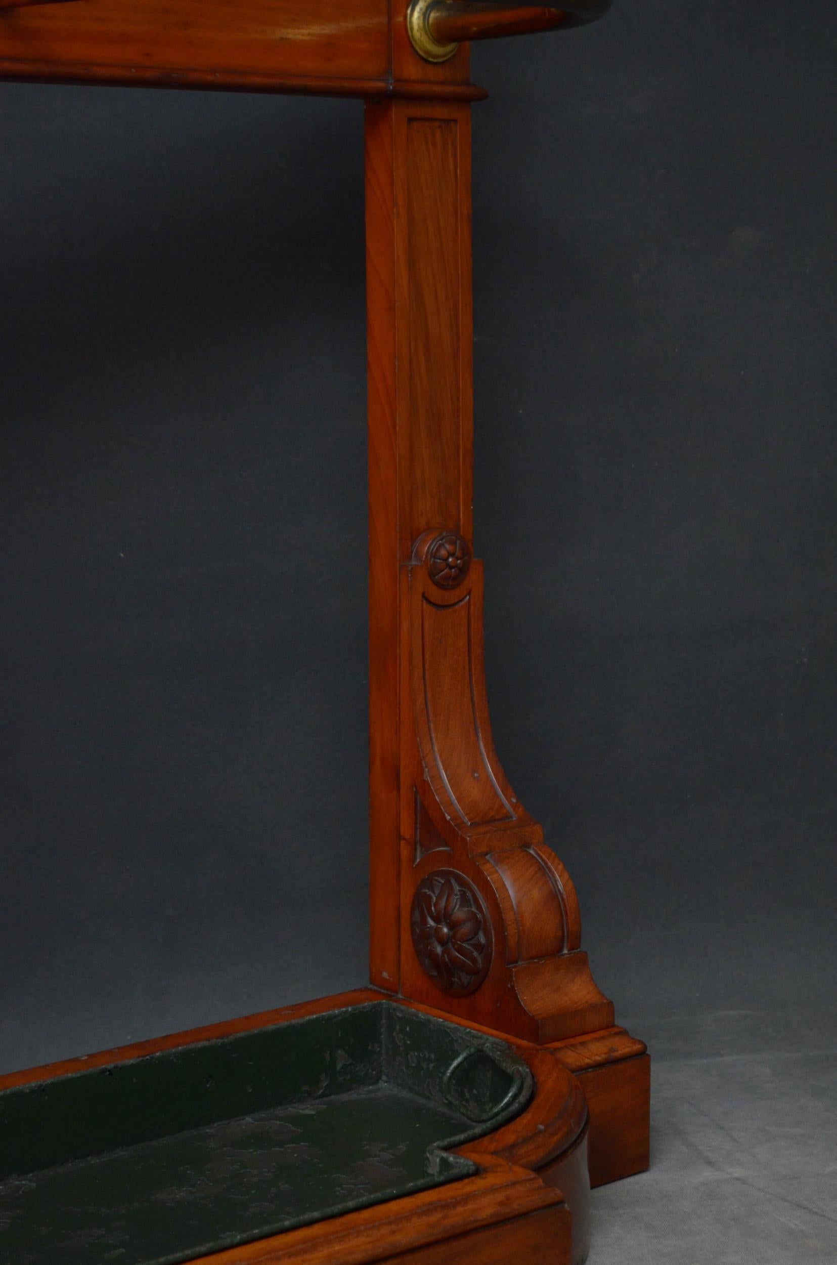Exceptional Victorian Mahogany Hall Stand 7