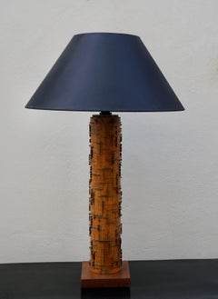 Exceptional Vintage Brutalist Wallpaper Roller Lamp