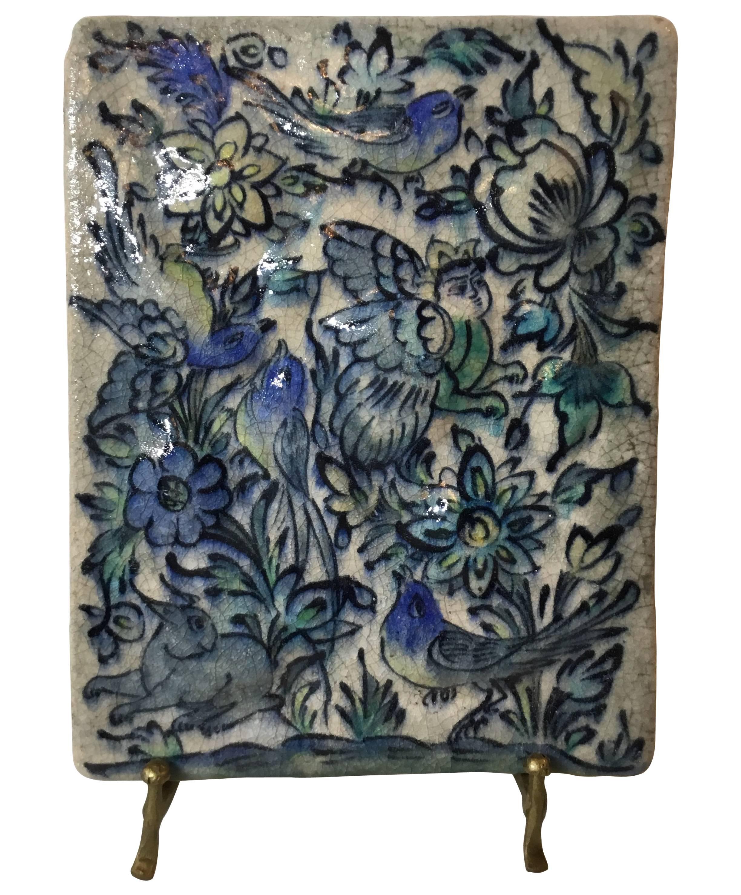 Exceptional Vintage Ceramic Persain Tile