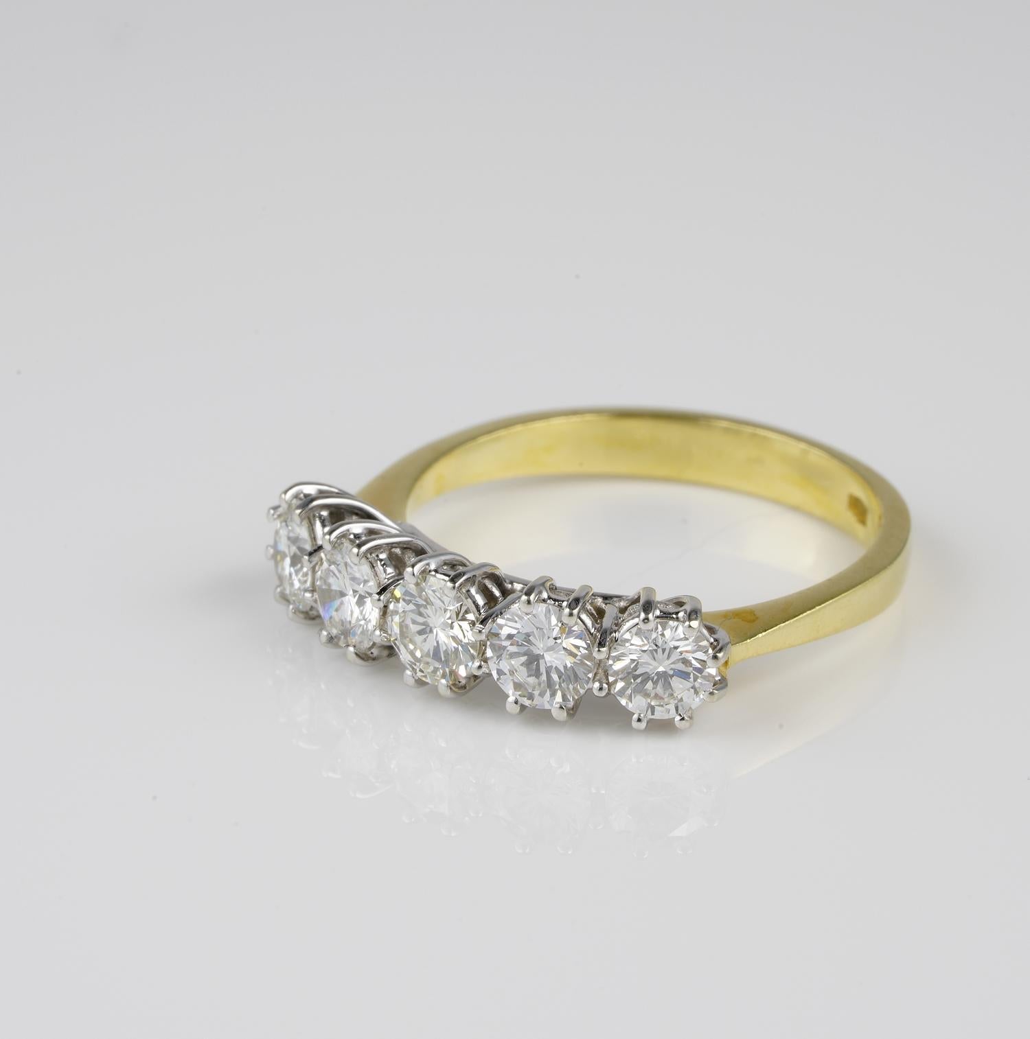  Vintage Five-Stone Diamond Ring (Retro)