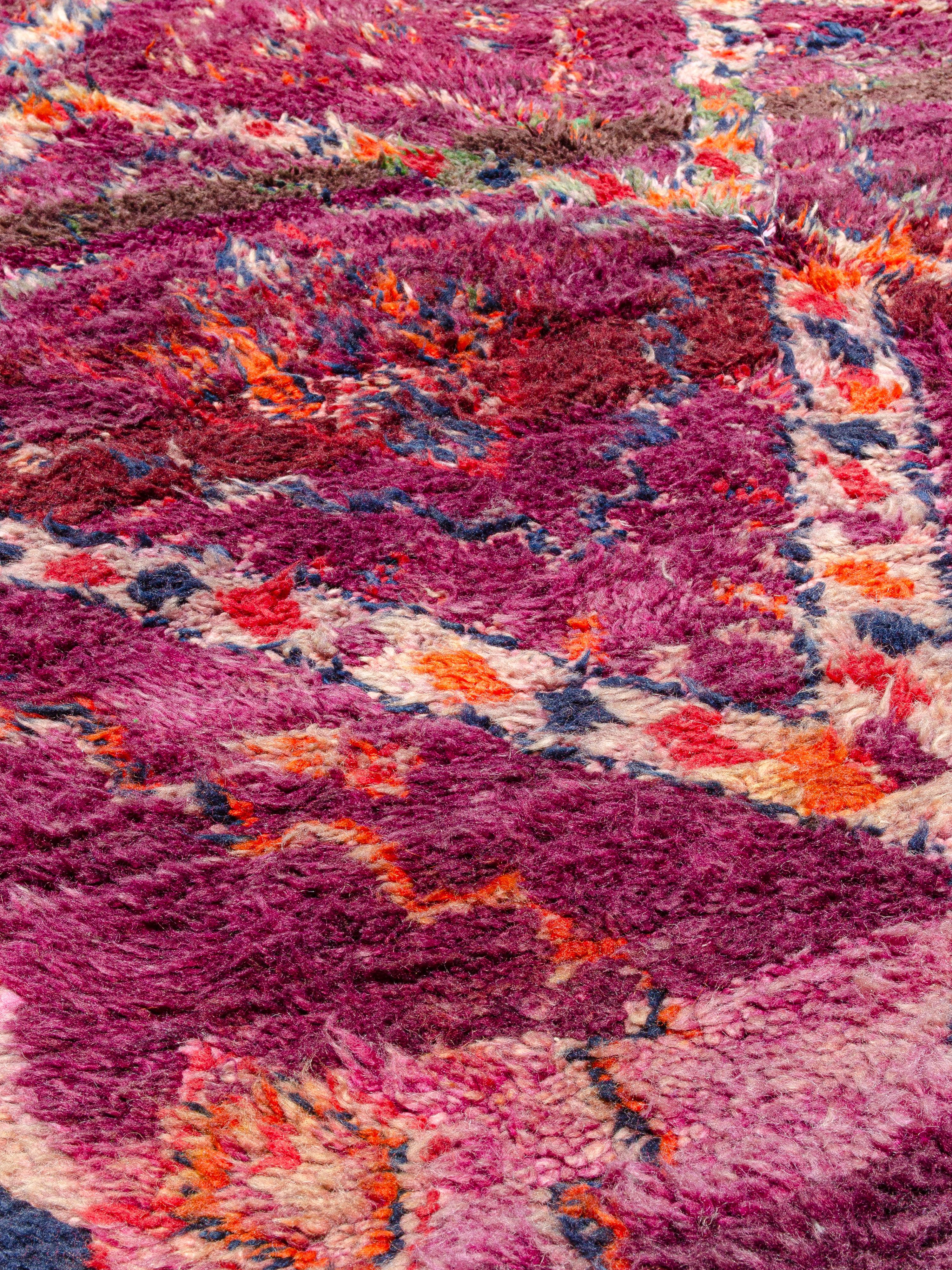 Tribal Exceptional Vintage Moroccan Beni M'Tir Carpet Curated By Breuckelen Berber For Sale