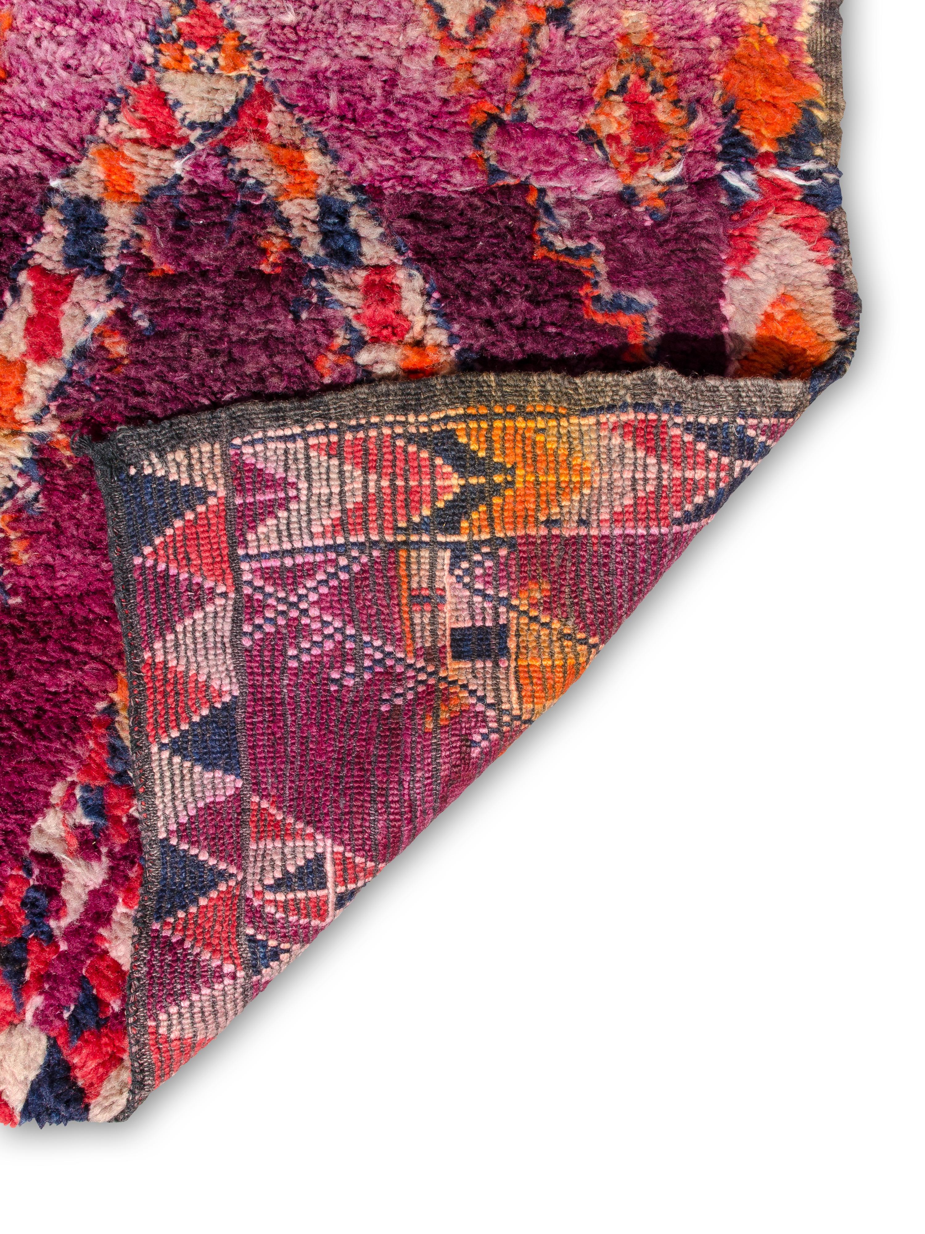 Hand-Woven Exceptional Vintage Moroccan Beni M'Tir Carpet Curated By Breuckelen Berber For Sale