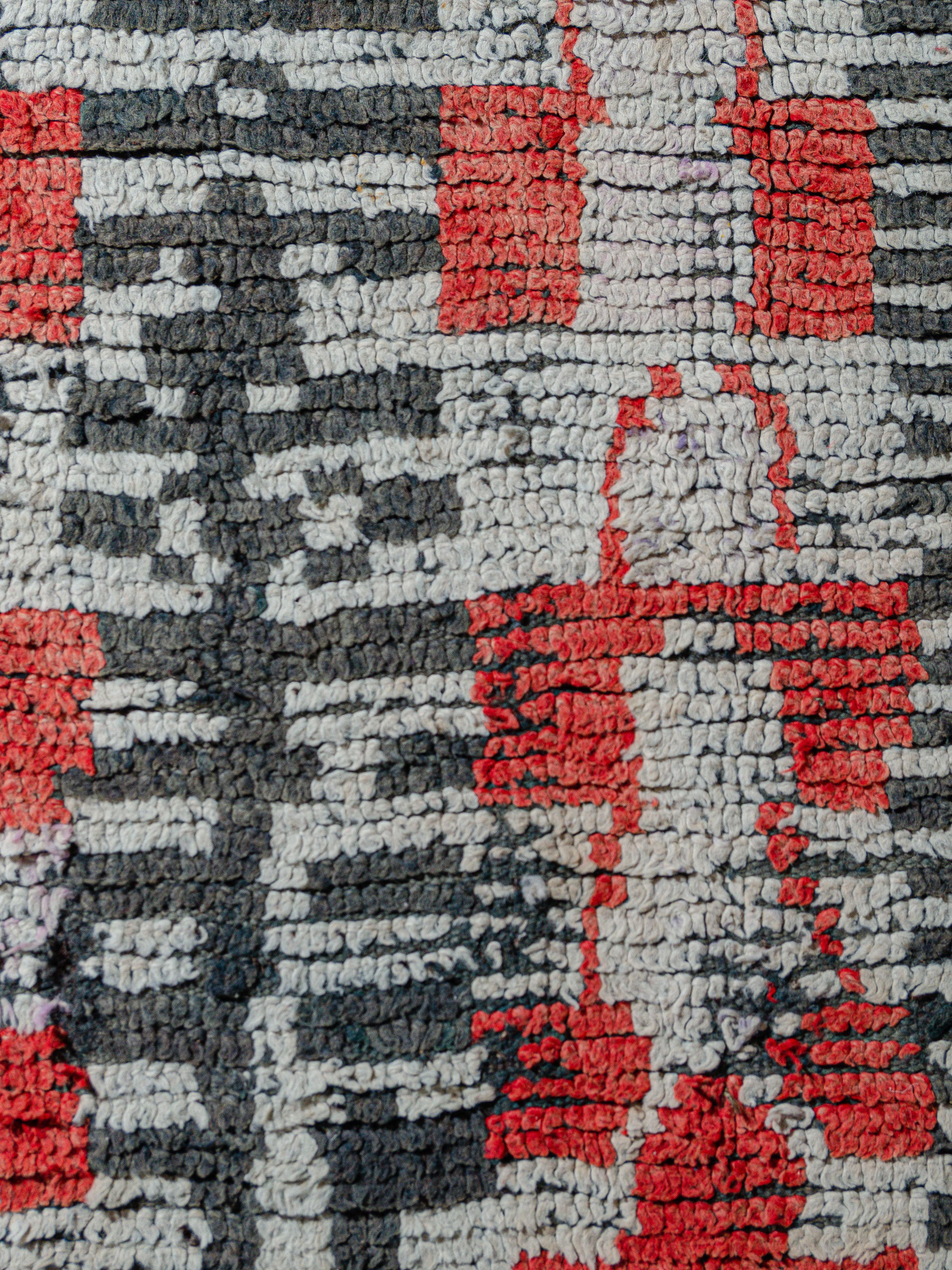 Tribal Exceptional vintage Moroccan Berber Zenaga rug curated by Breuckelen Berber For Sale