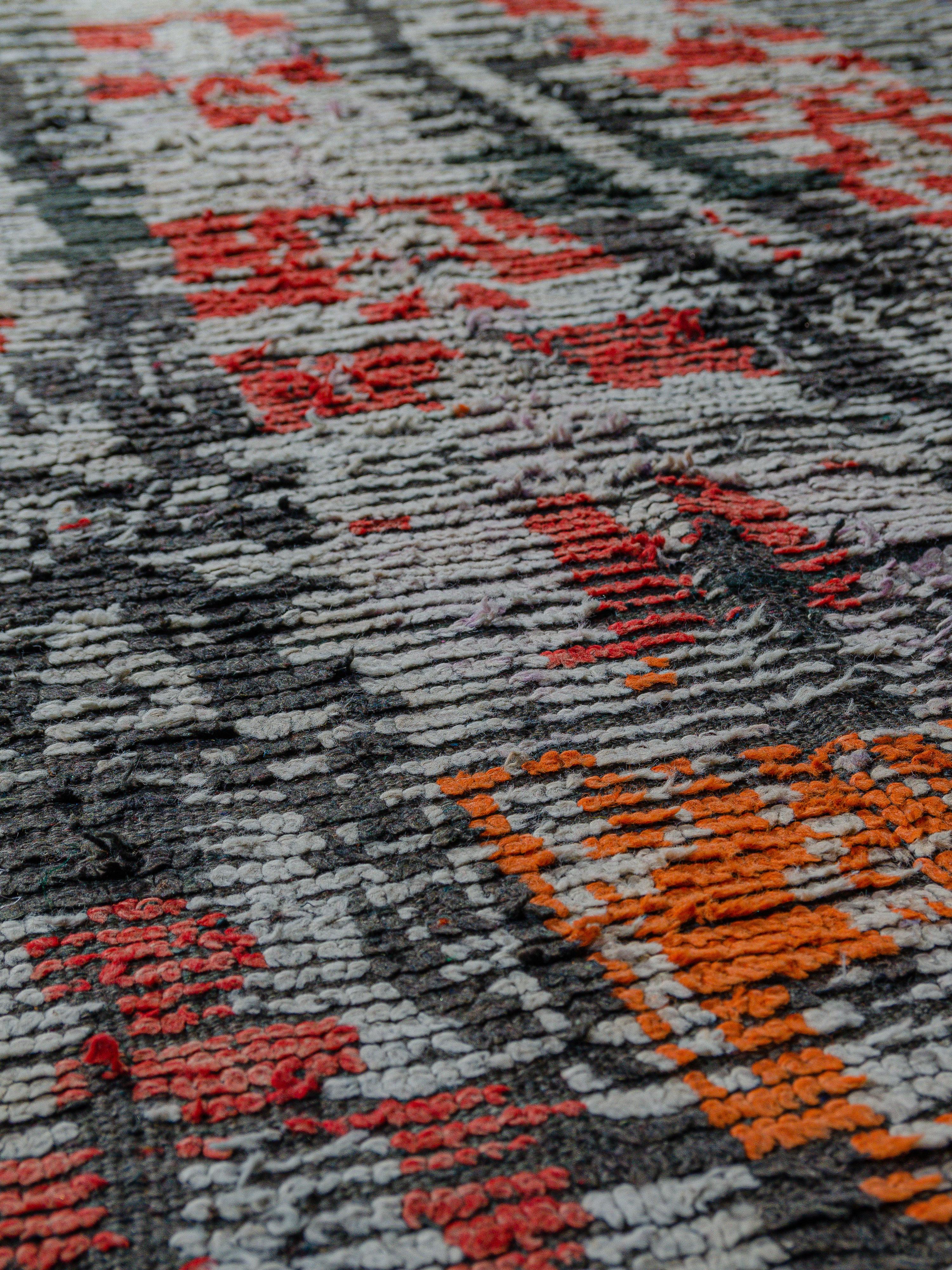 Hand-Woven Exceptional vintage Moroccan Berber Zenaga rug curated by Breuckelen Berber For Sale