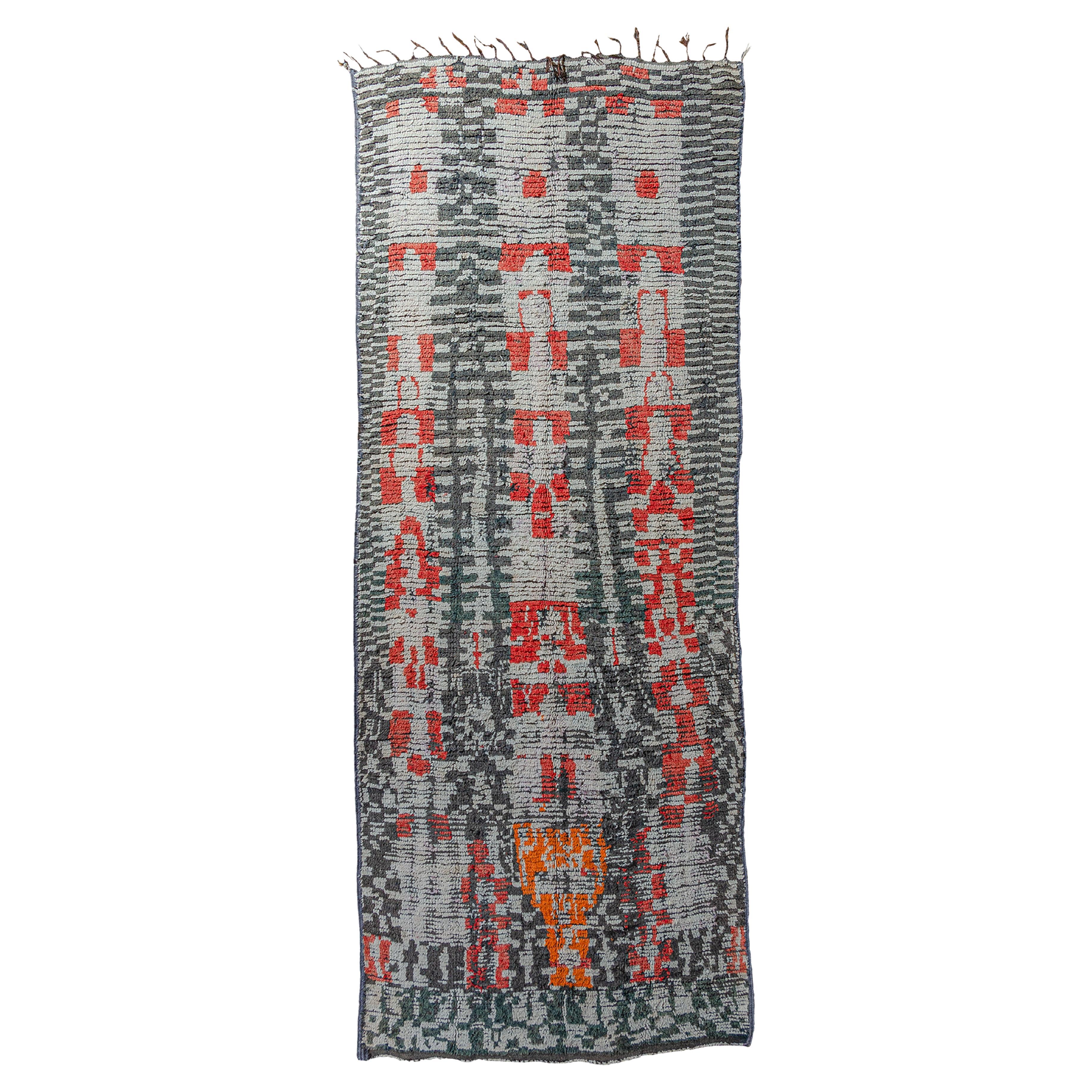 Exceptional vintage Moroccan Berber Zenaga rug curated by Breuckelen Berber For Sale