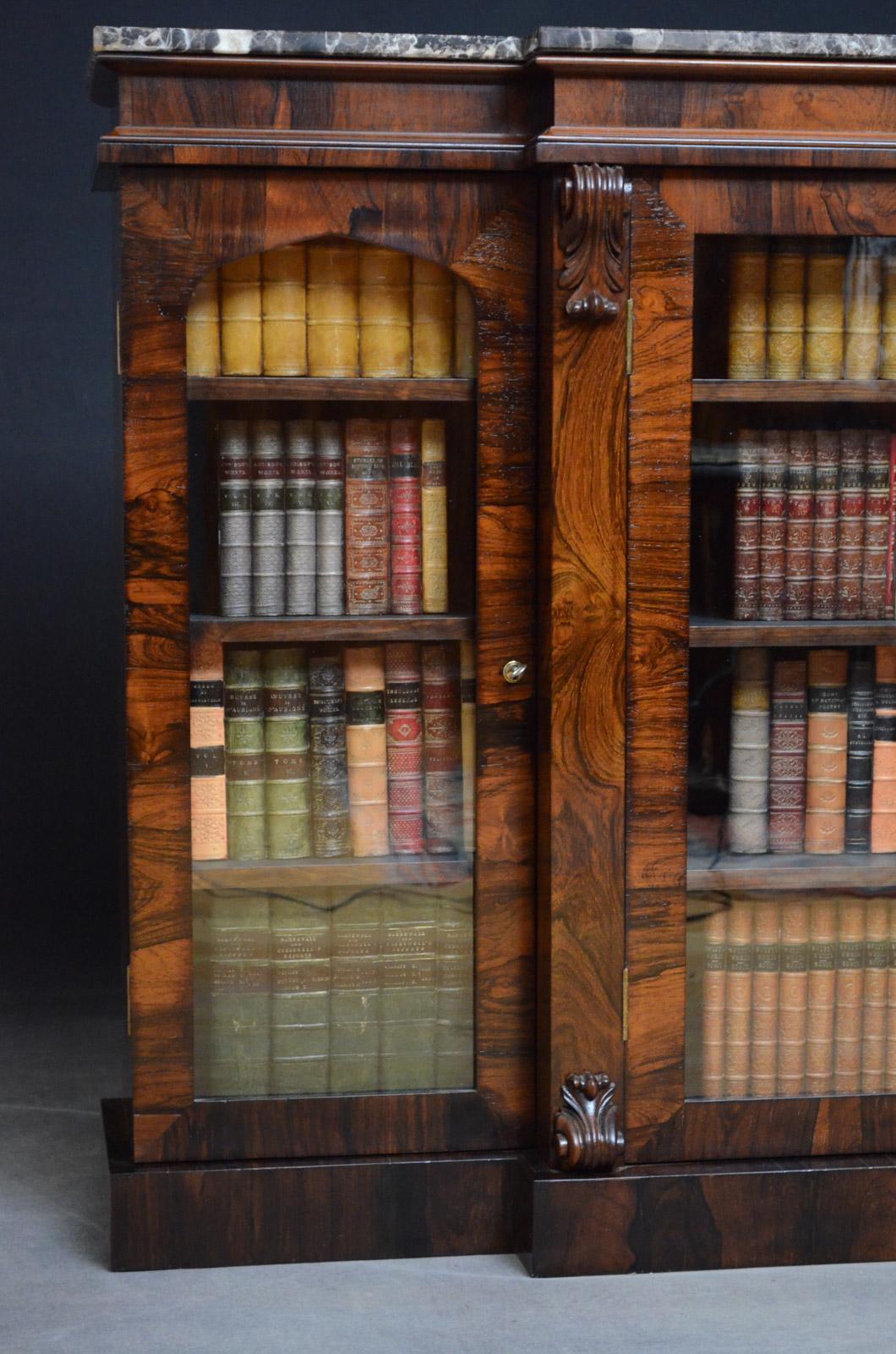 Exceptional William IV Rosewood Bookcase In Good Condition In Whaley Bridge, GB