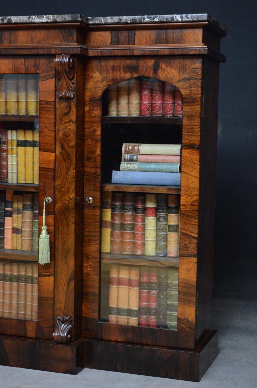 Exceptional William IV Rosewood Bookcase 1
