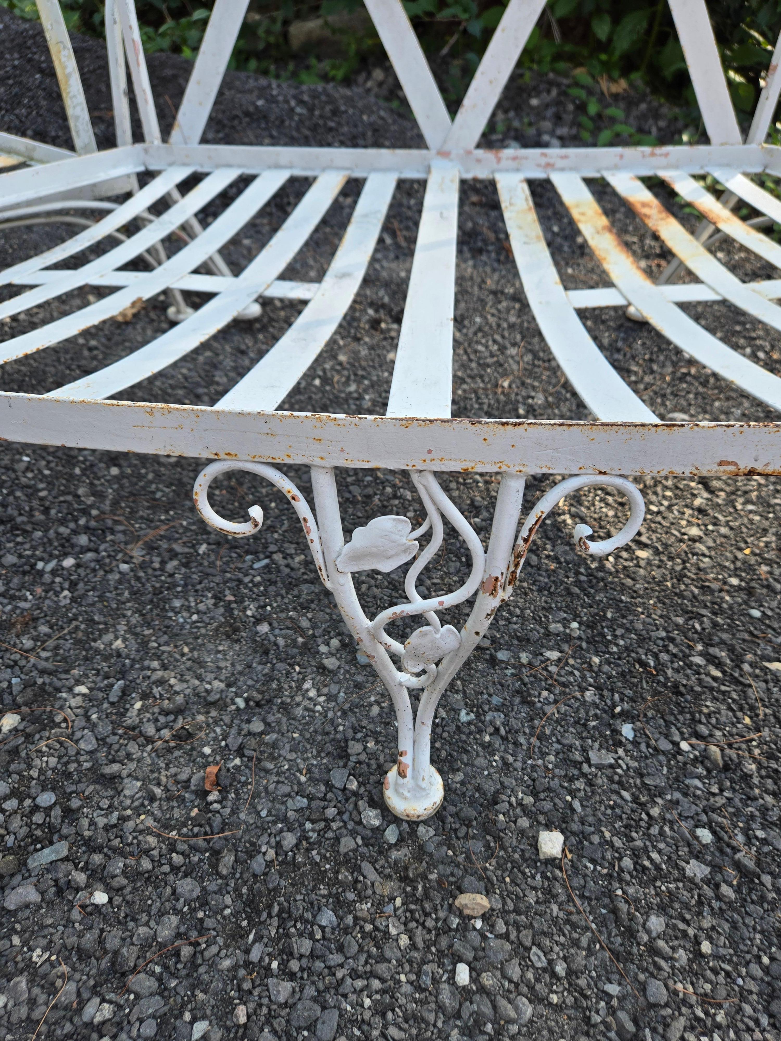 Mid-Century Modern Woodard Wrought Iron Outdoor Patio Furniture For Sale