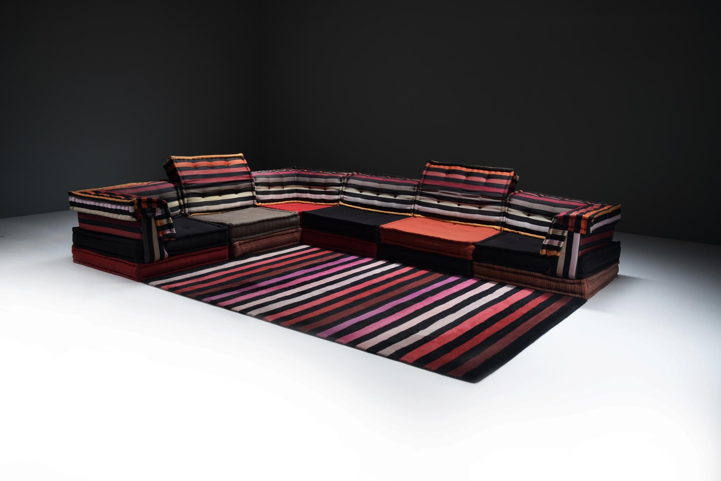 Exceptionnel canapé XL 'Sonia Rykiel' 2011 par Hans Hopfer pour Roche Bobois en vente 8