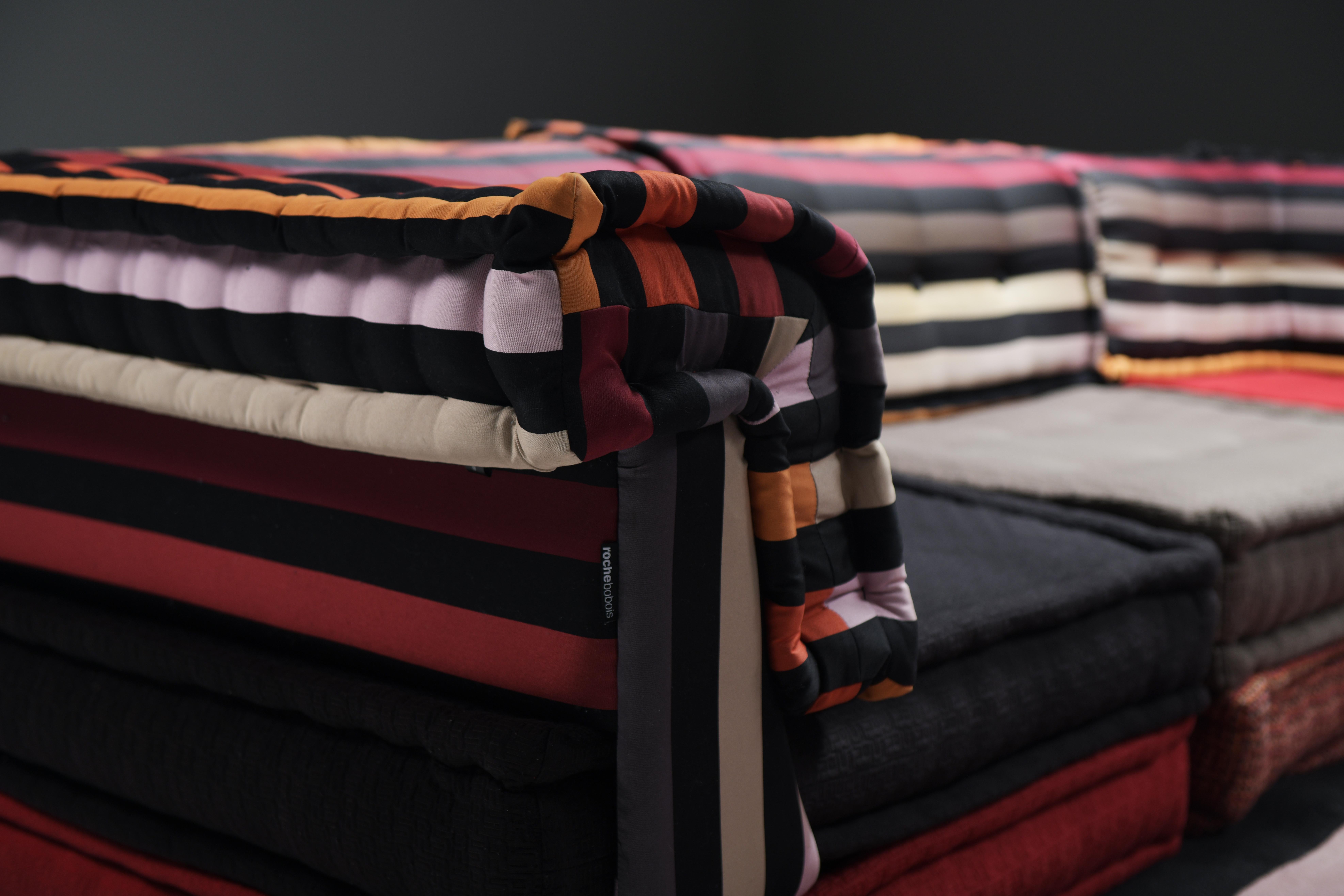 Français Exceptionnel canapé XL 'Sonia Rykiel' 2011 par Hans Hopfer pour Roche Bobois en vente