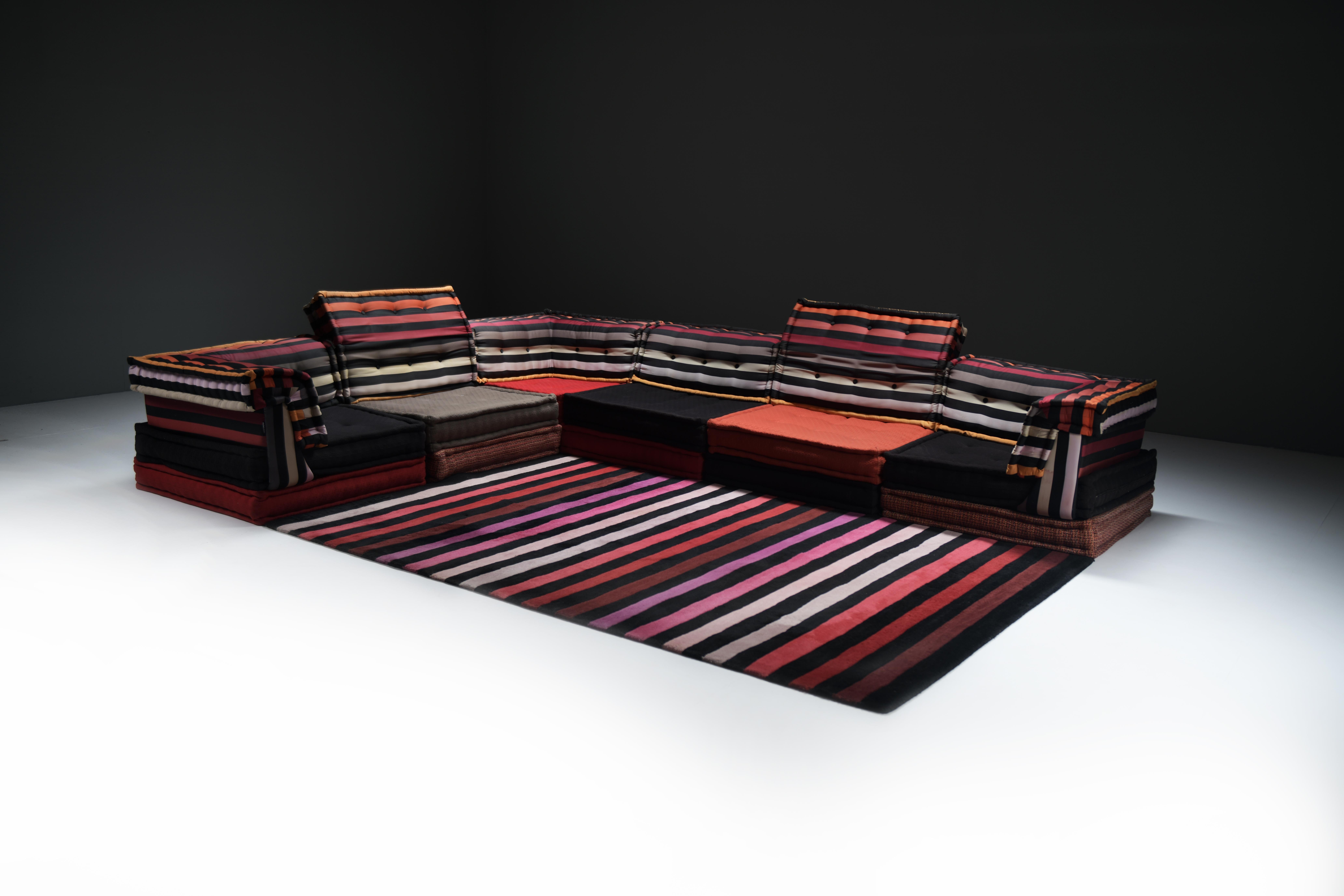 Exceptionnel canapé XL 'Sonia Rykiel' 2011 par Hans Hopfer pour Roche Bobois en vente 1