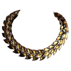 Exceptional Yves Saint Laurent wheat necklace, created by Maison Goossens