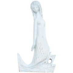 Exceptionally Beautiful Ceramic Mermaid Sculpture by Elie van Damme