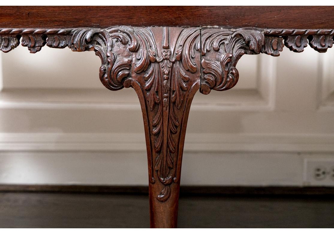 Exceptionally Carved Georgian Style Bench For Sale 6