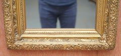 Exceptionally Carved and Heavily Detailed Period Victorian Wall Giltwood Mirror