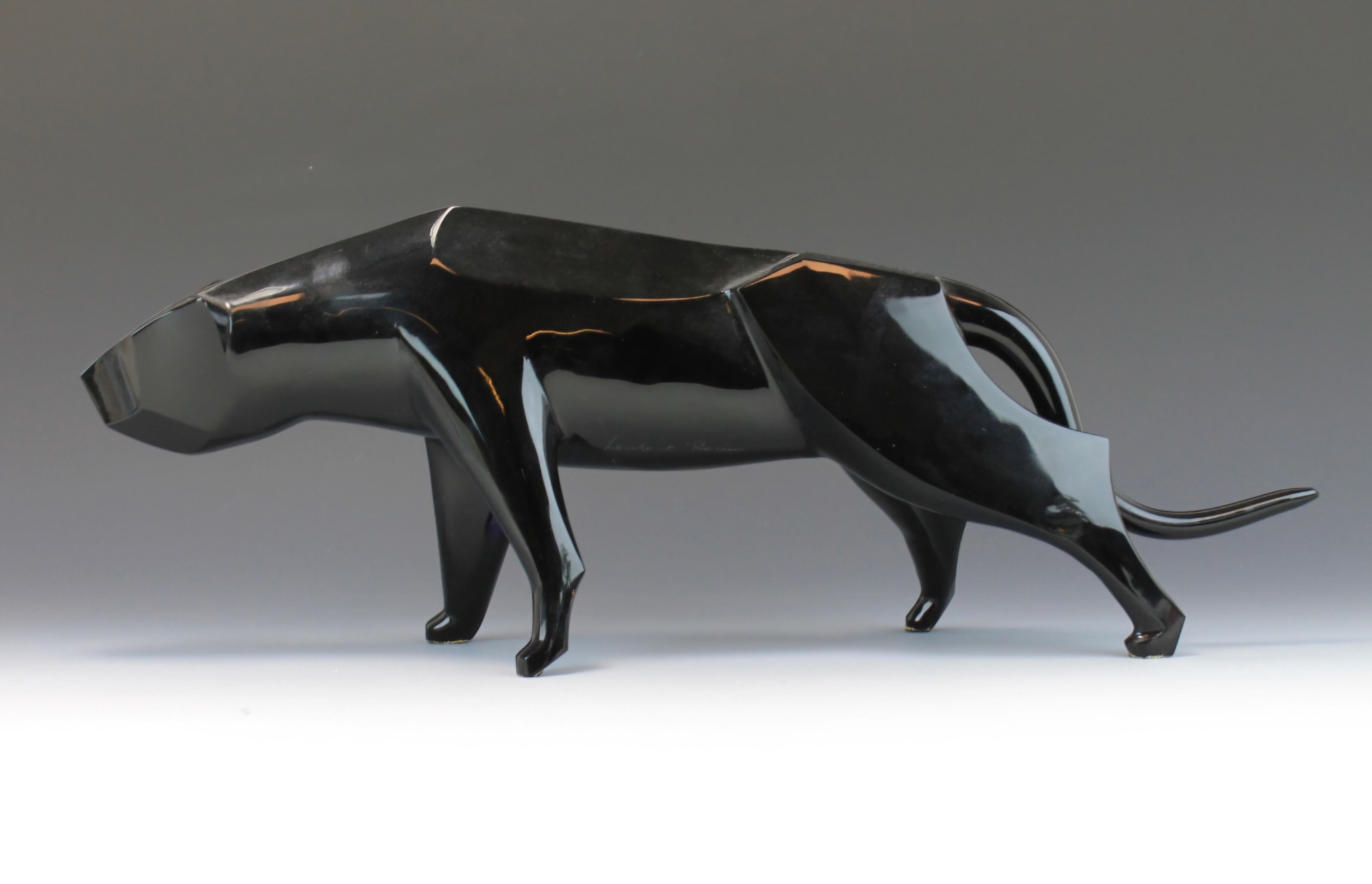 Excepcionalmente bella y muy rara escultura cubista de cristal de Murano de una pantera.
Fabricado por Loredano Rosin a finales de los años 80.

Esta escultura está soplada a mano.

Originalmente firmado con 