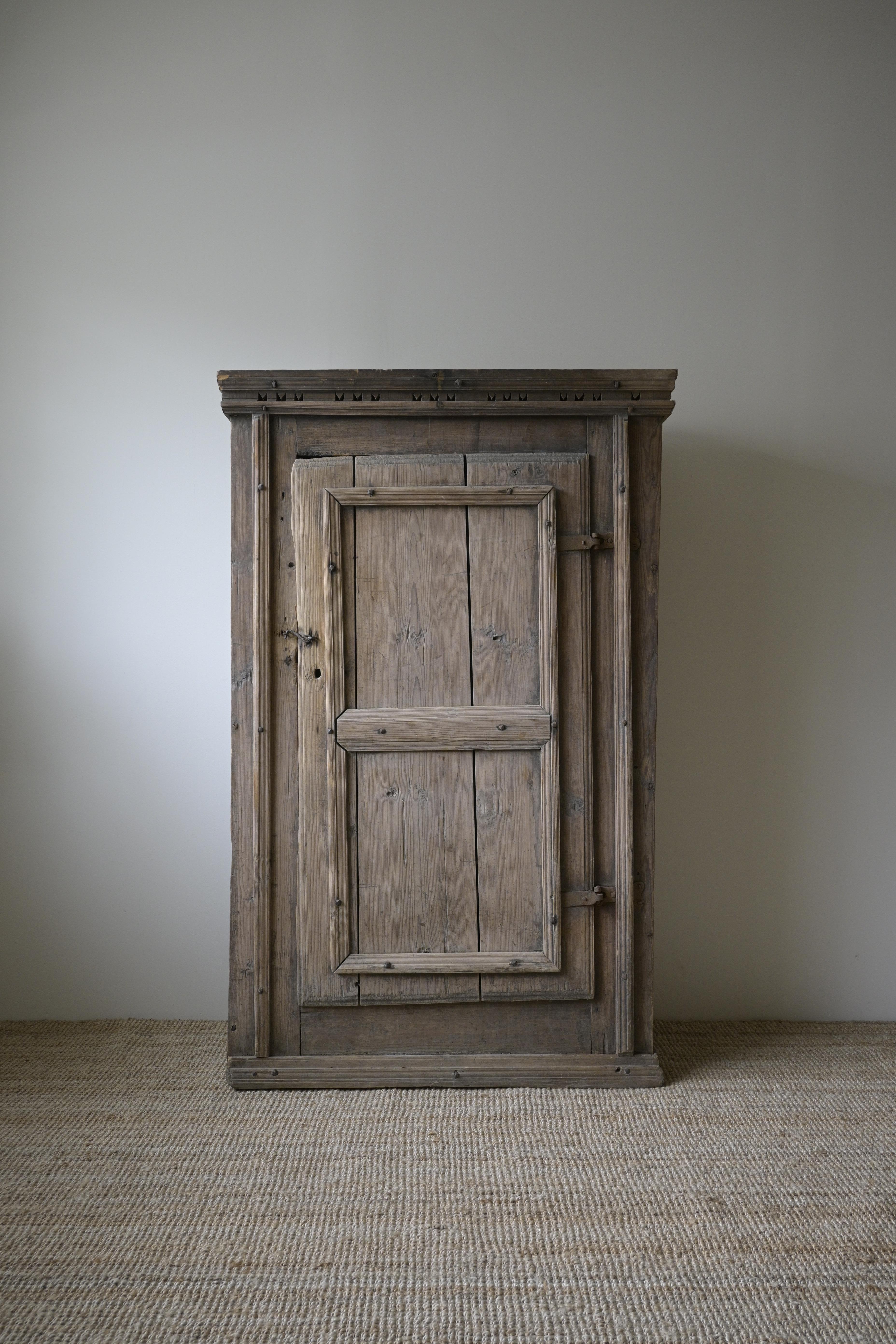 Exceptionally Early Swedish Primitive Cabinet, circa 1700–1730

This primitive Swedish cabinet truly speaks to us.

It has never been painted, and the few restorations that have been made only enhance and deepen its sense of age.

This is a rare,