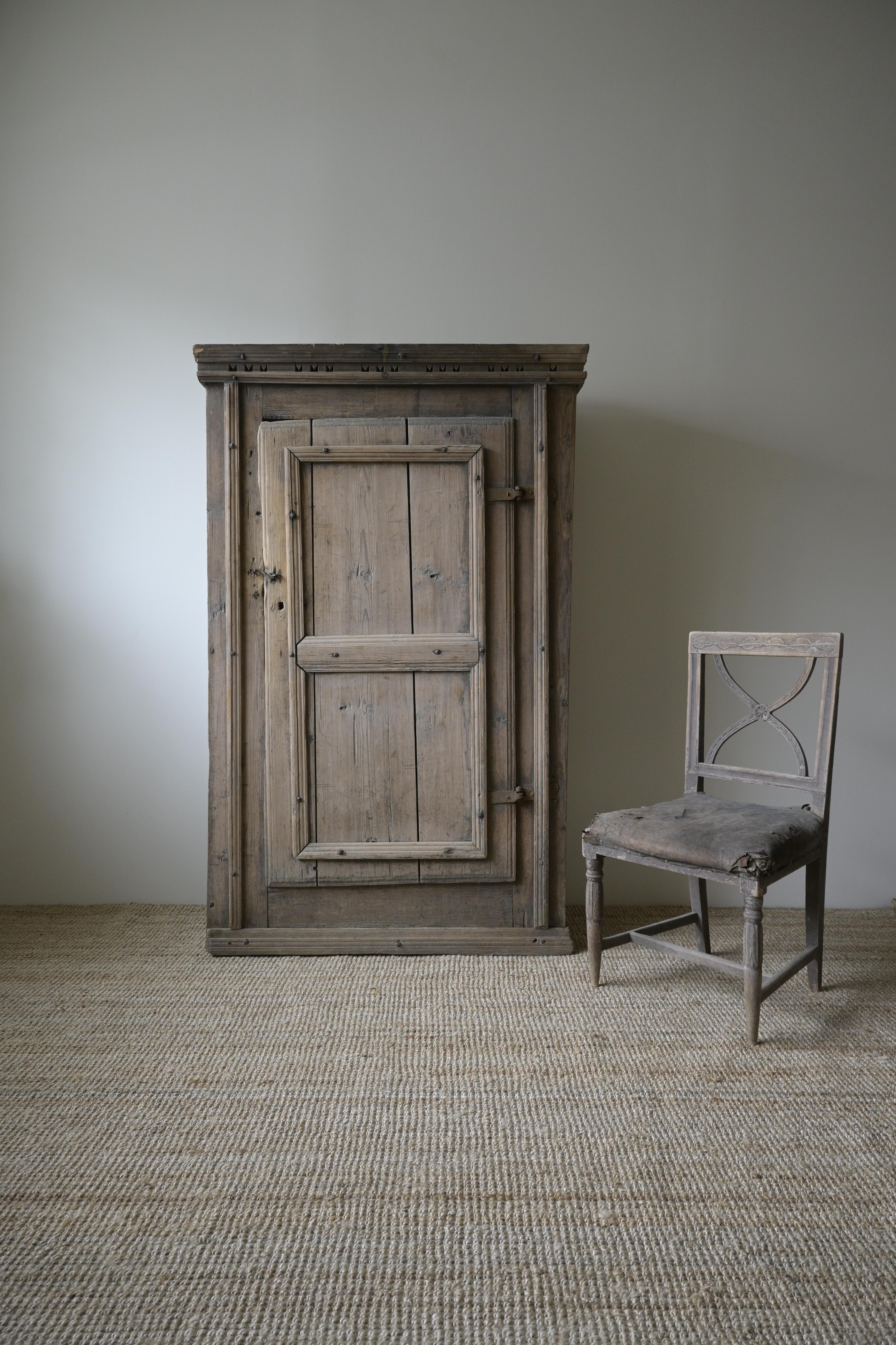 18th Century Exceptionally Early Swedish Primitive Cabinet, circa 1700–1730 For Sale