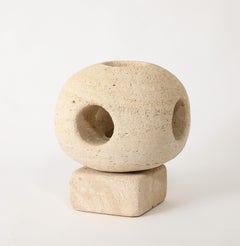 Exceptionally Large Albert Tormos Stone “Sphere” lamp, France 1960's