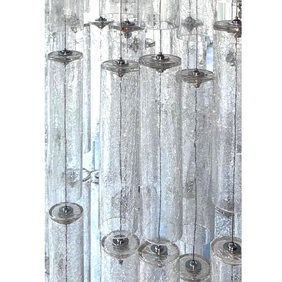 Exceptionally Large and Rare Custom Made Murano Stairway Chandelier, Italy 2006. 8