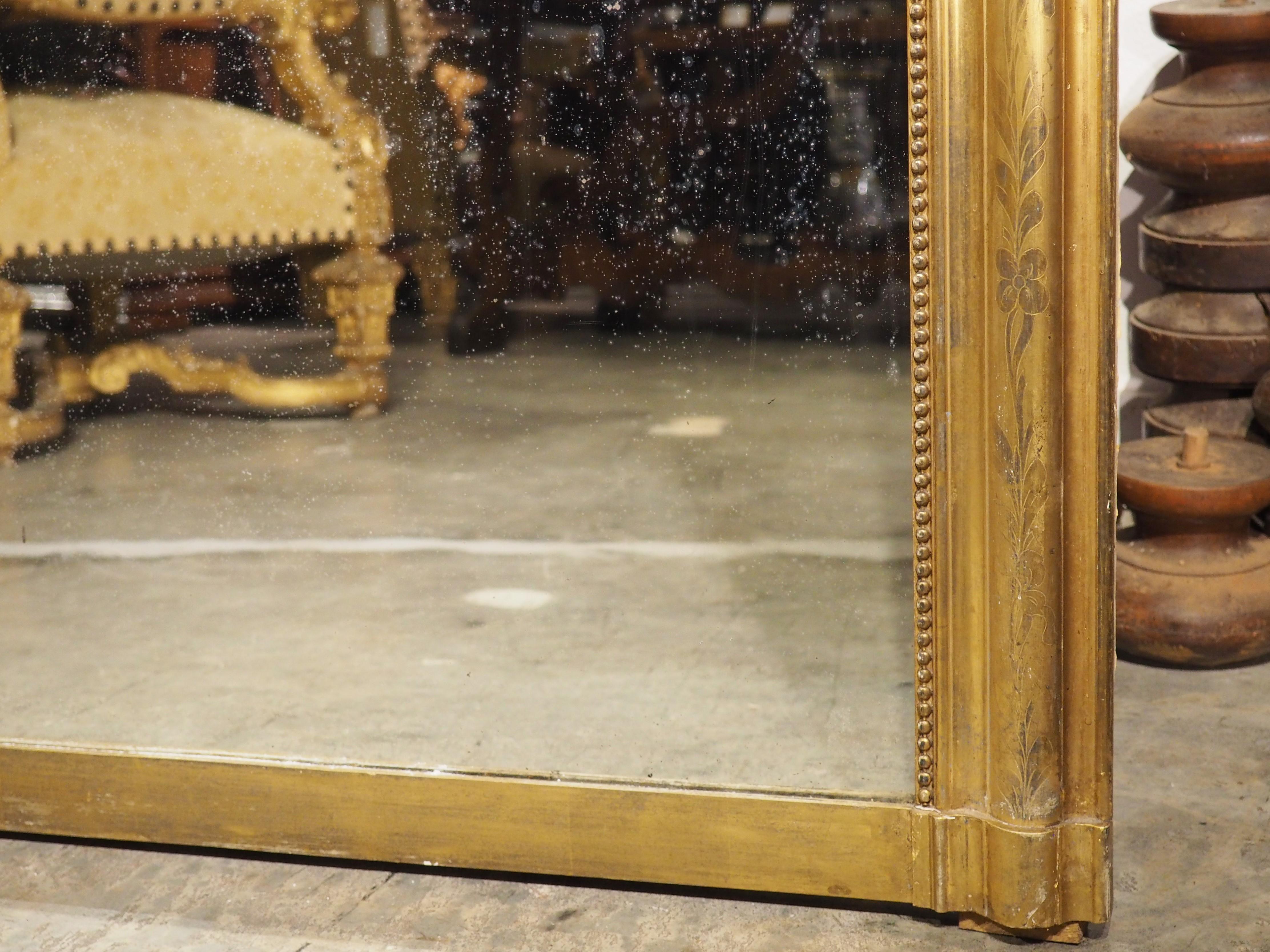 Exceptionally Large Antique French Louis Philippe Giltwood Mirror 4