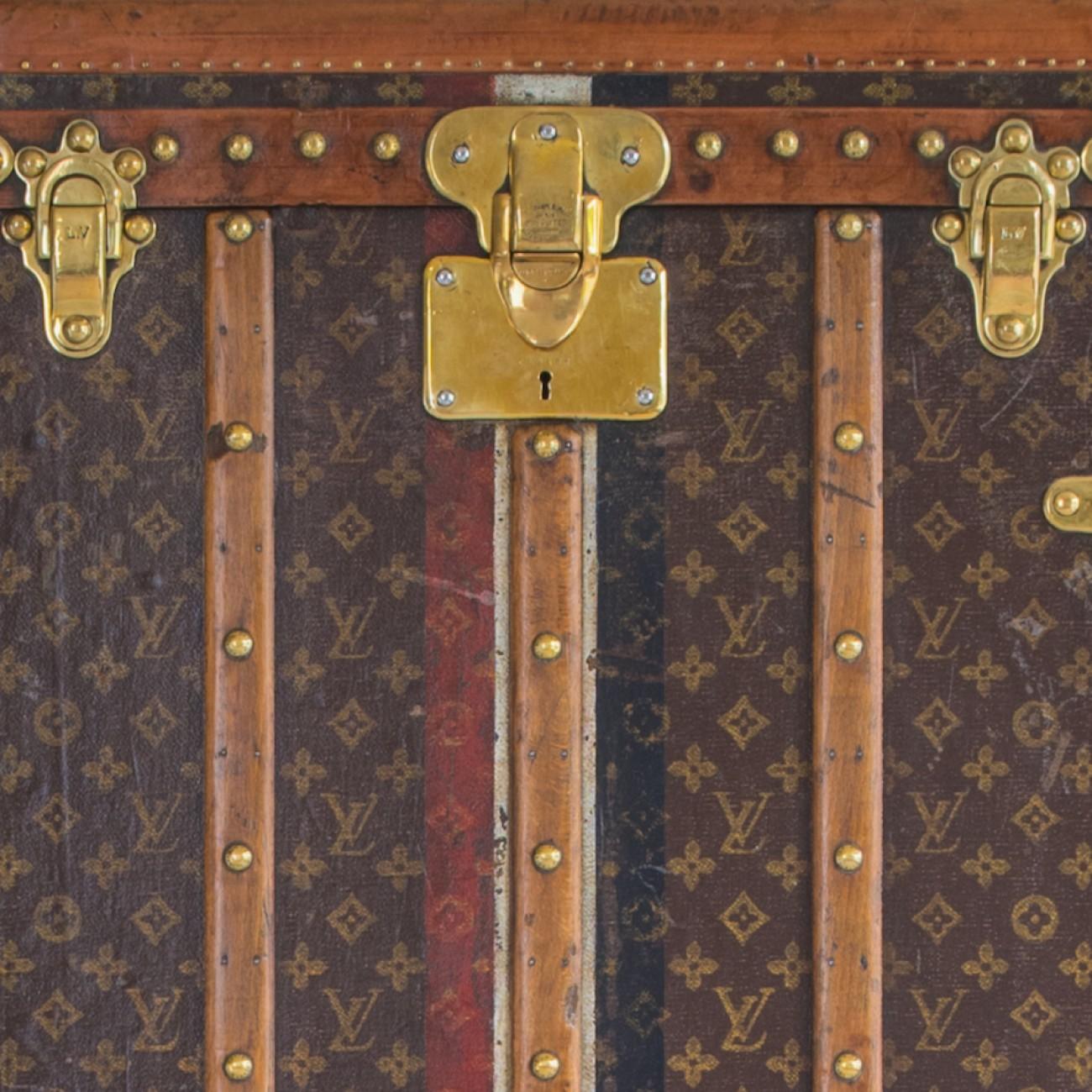 Exceptionally Large Louis Vuitton Wardrobe Trunk c1916 7