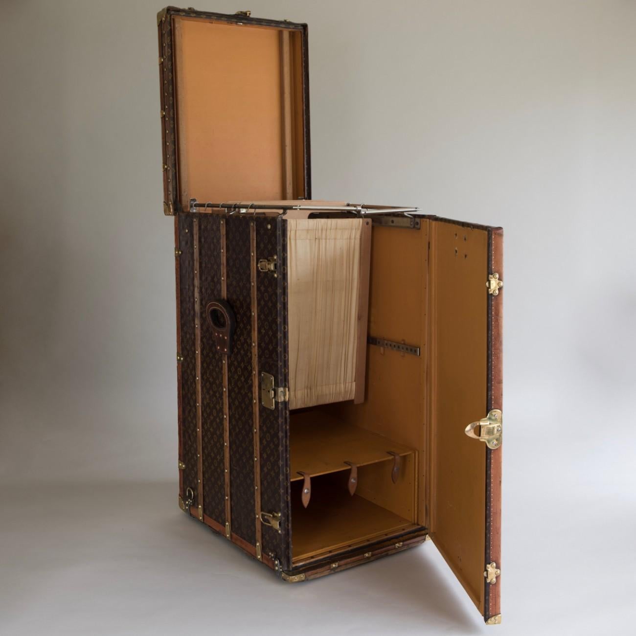 Exceptionally Large Louis Vuitton Wardrobe Trunk c1916 2