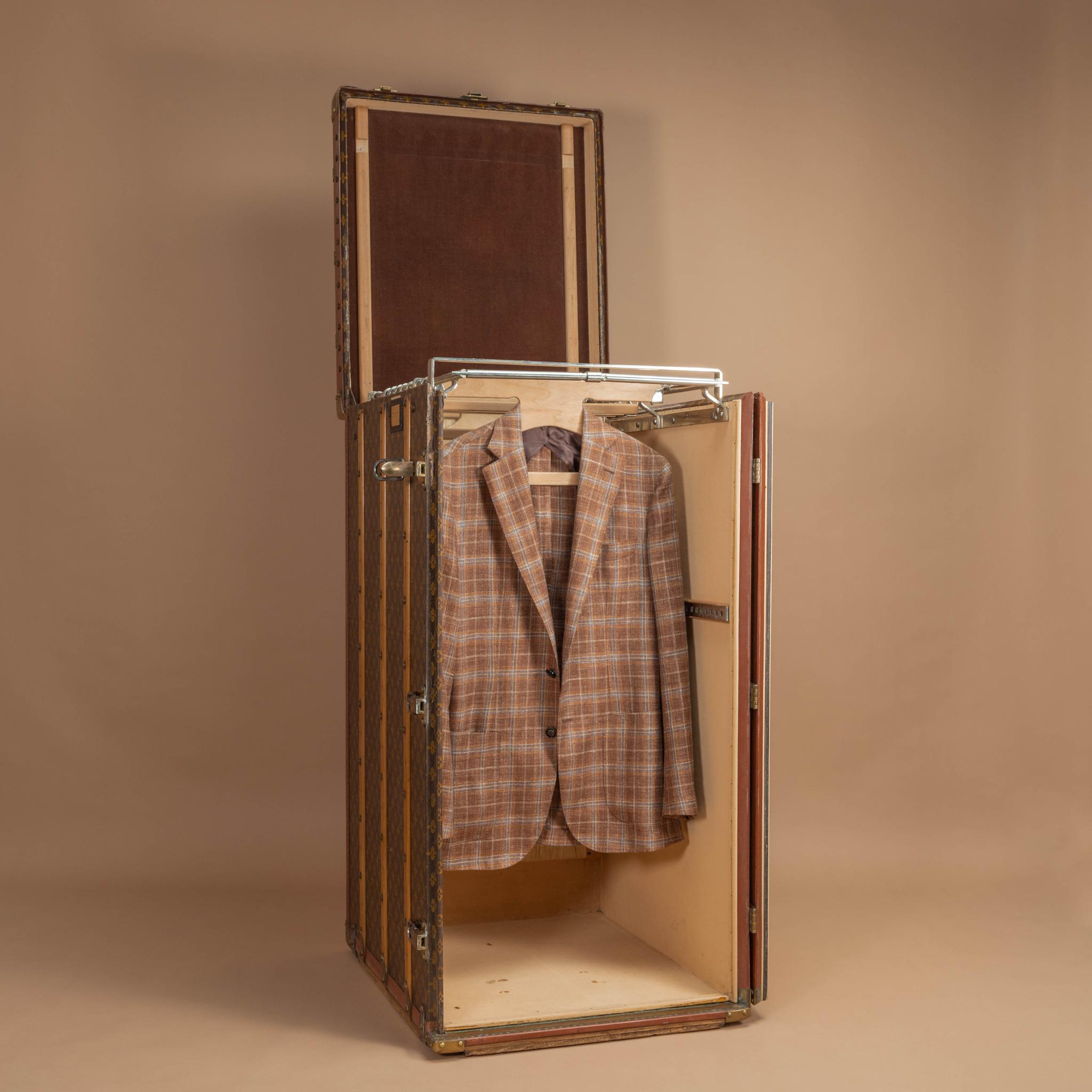 Exceptionally Large Louis Vuitton Wardrobe Trunk, circa 1955 For Sale 1