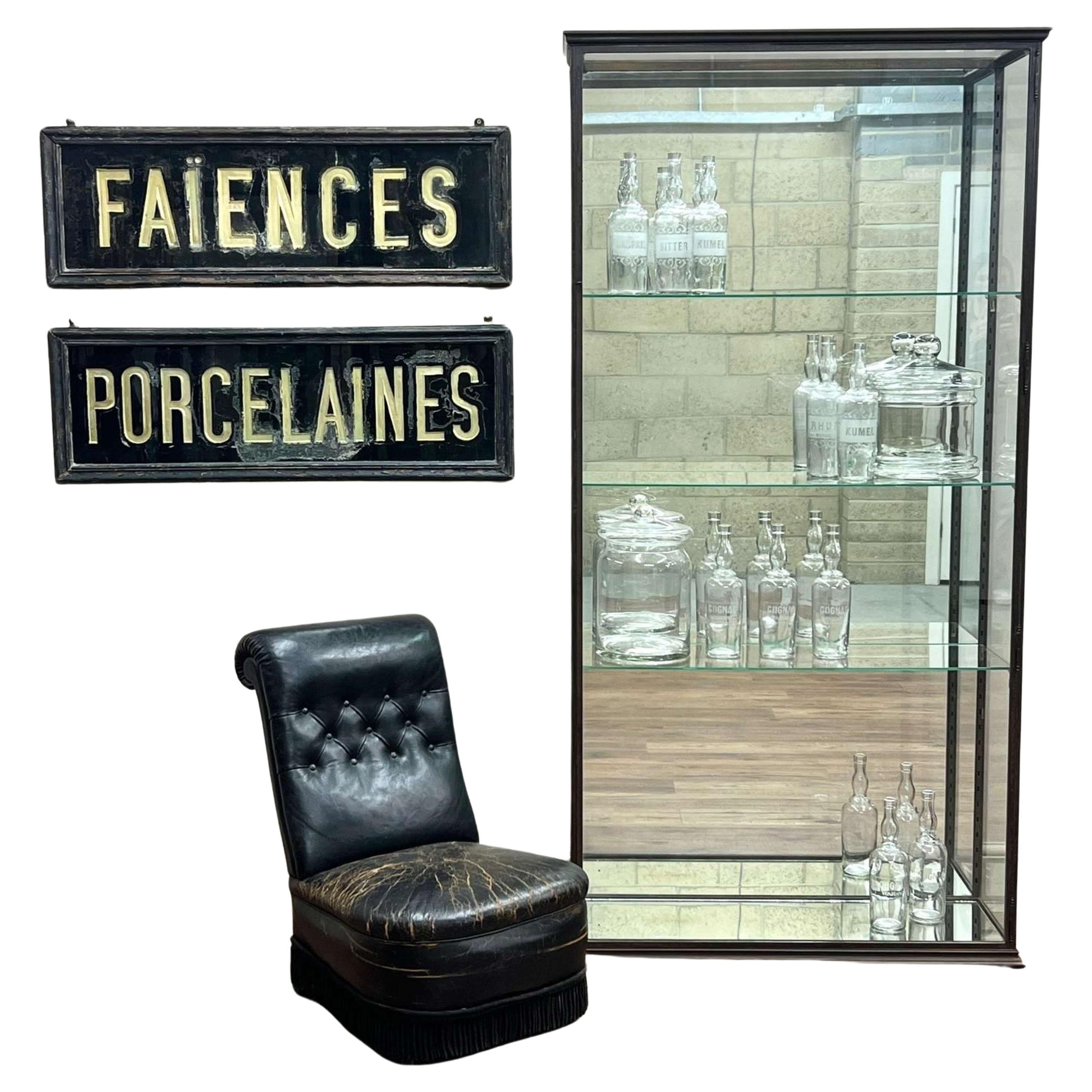 Exceptionally Large Scale French 19th Century Steel Apothecary Cabinet