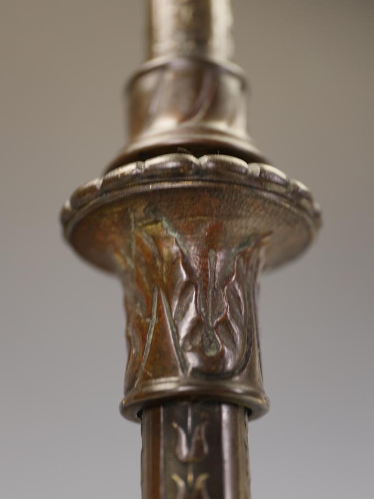 Exceptionally Ornate 19th-Century Bronze Fireside Stick Stand For Sale 6