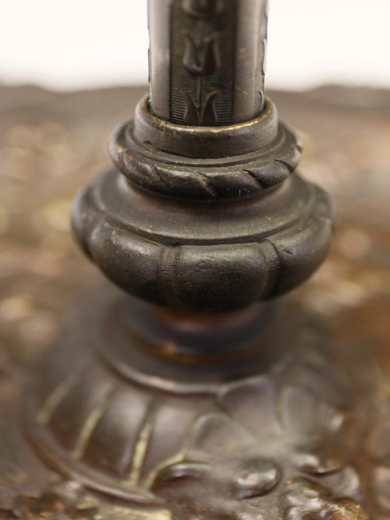 Exceptionally Ornate 19th-Century Bronze Fireside Stick Stand For Sale 7