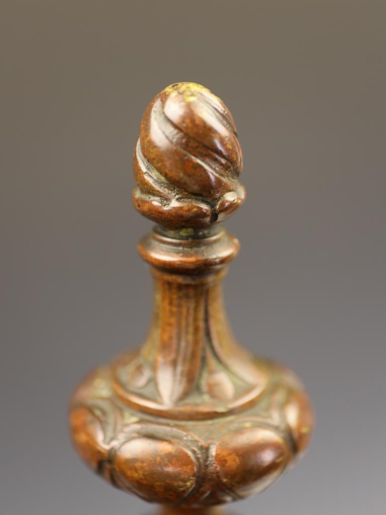 Exceptionally Ornate 19th-Century Bronze Fireside Stick Stand For Sale 1