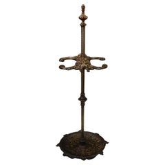 Exceptionally Ornate 19th-Century Bronze Fireside Stick Stand