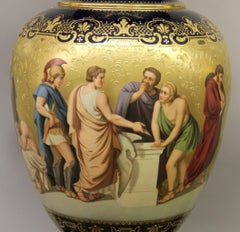 Exceptionally Pair of Late 19th Century Exhibition Royal Vienna Porcelain Vases