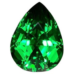 Exceptionally Rare 11.51 Carat Vivid Green Tsavorite Garnet, AGL “Classic”