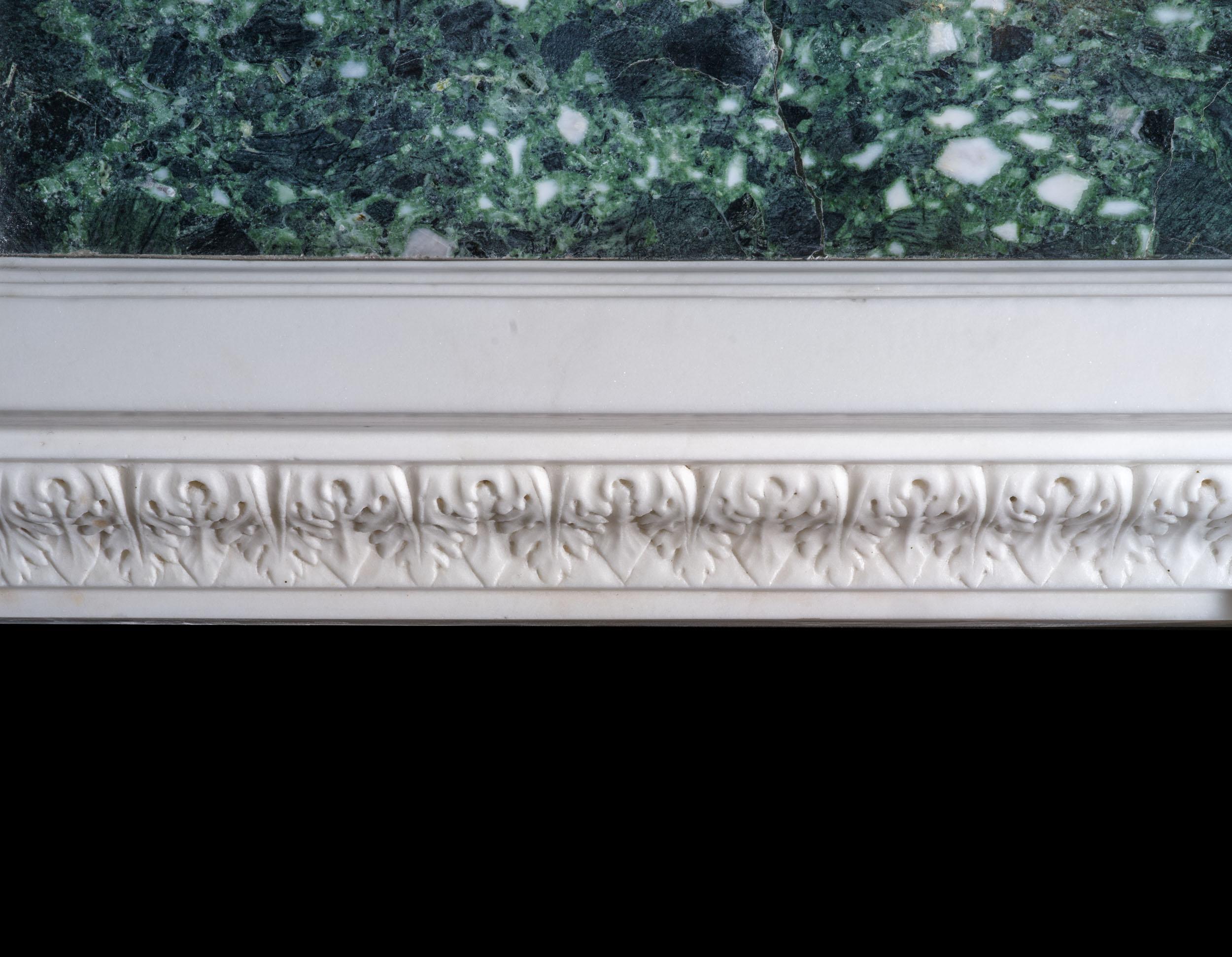 Exceptionally Rare 18th Century Chimneypiece by Robert Adam in Statuary Marble For Sale 2