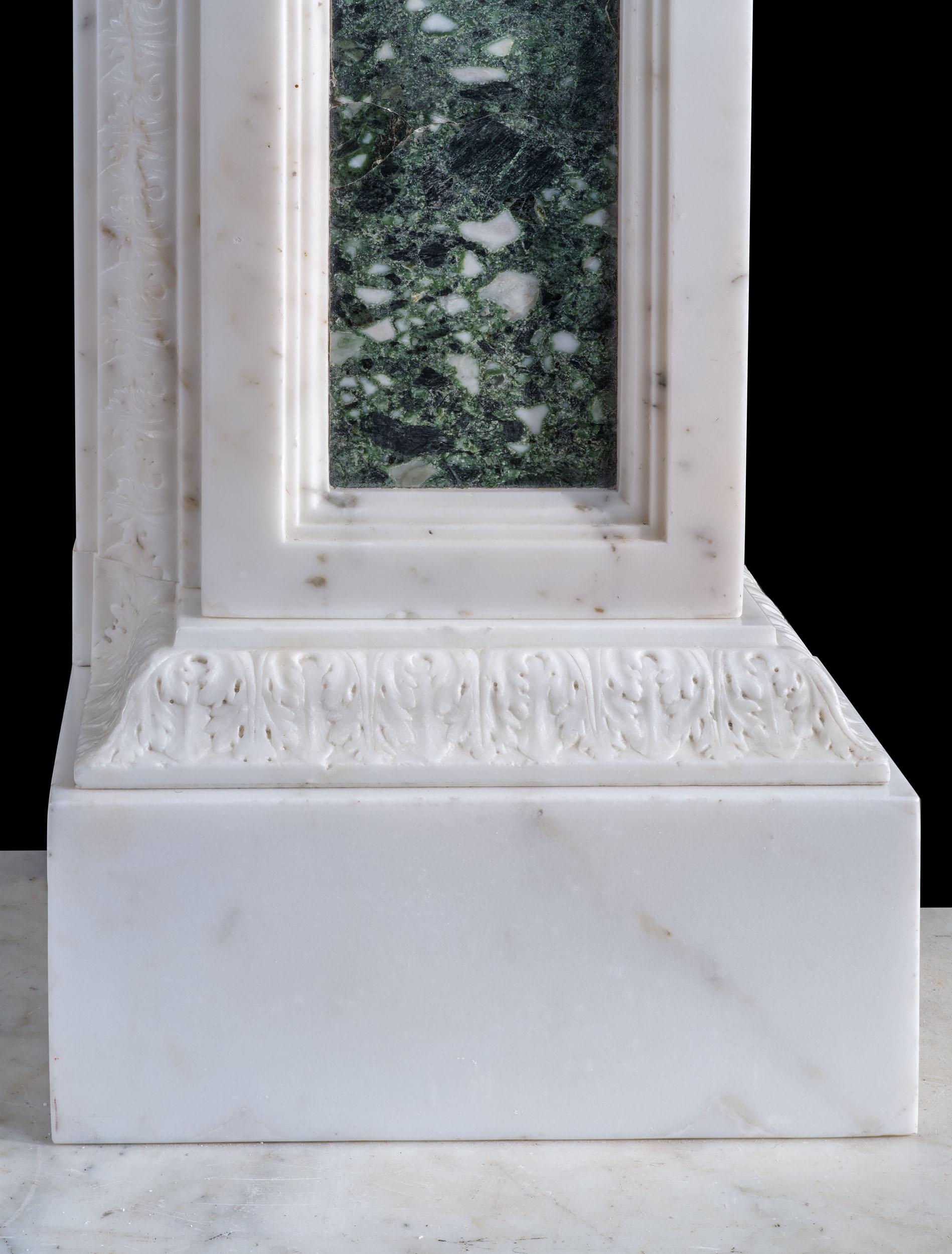Exceptionally Rare 18th Century Chimneypiece by Robert Adam in Statuary Marble For Sale 3