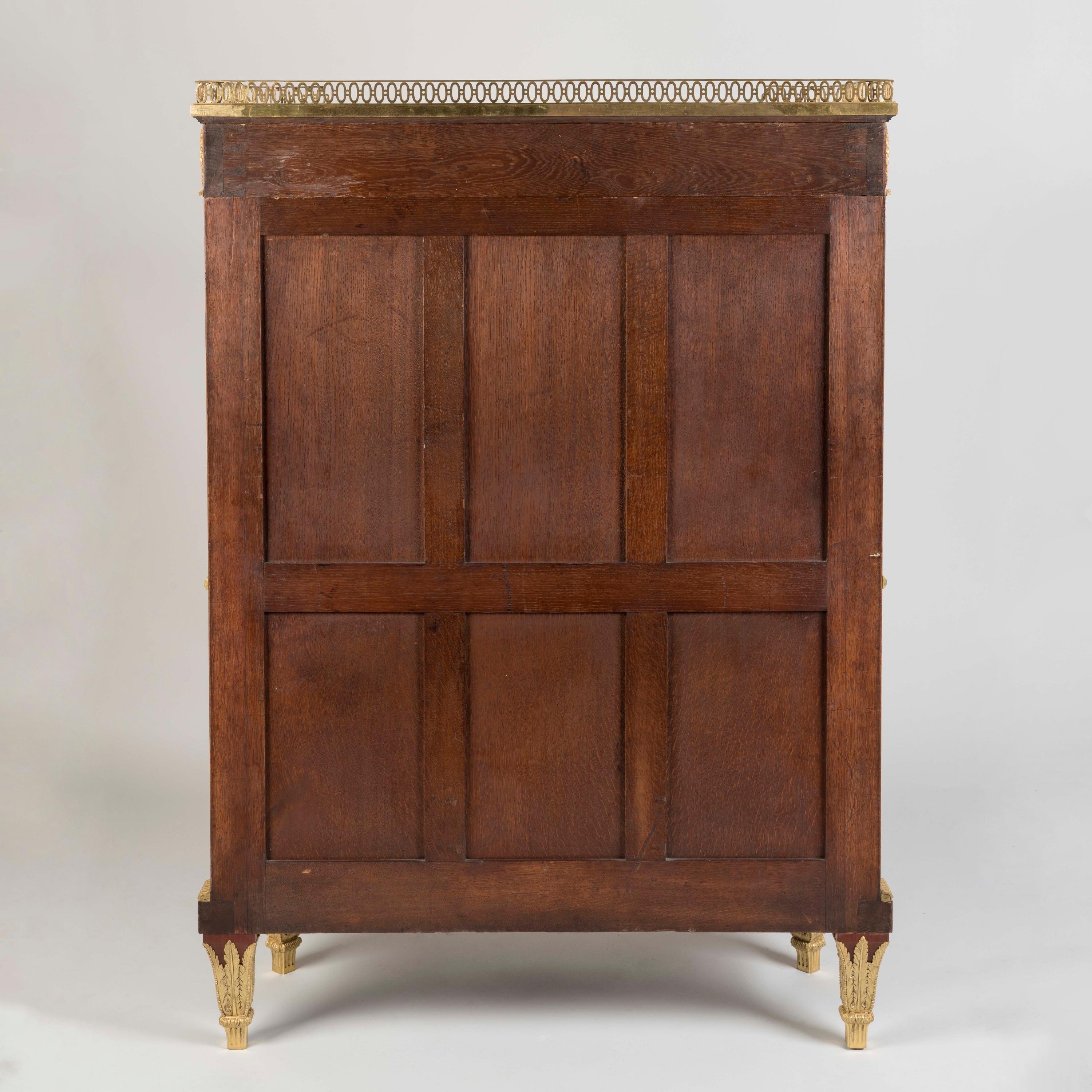 Exceptionally Rare 19th Century French Secrétaire à Abattant by Paul Sormani For Sale 6