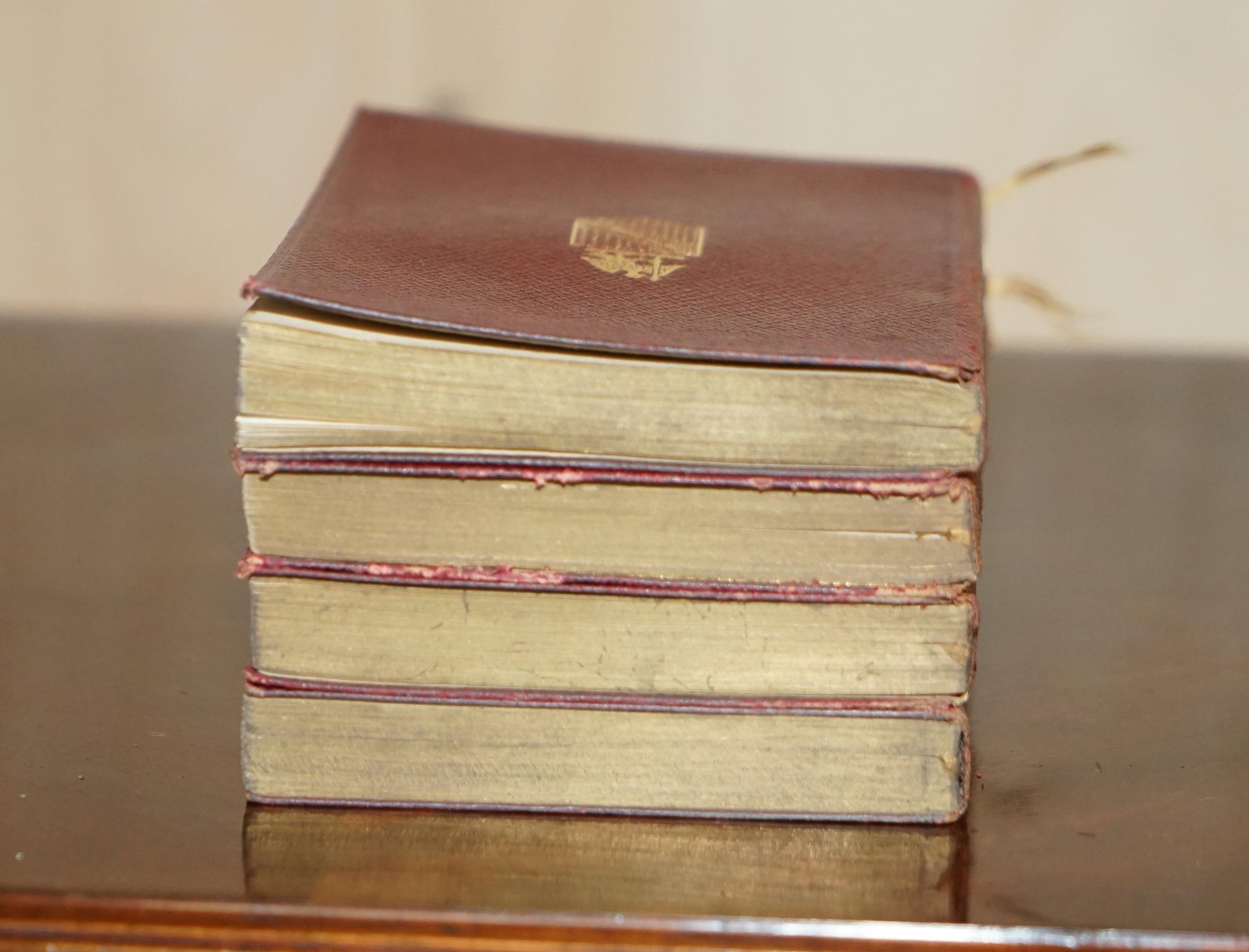 Exceptionally Rare Antique Victorian Complete Works of Shakespeare Book Table 5