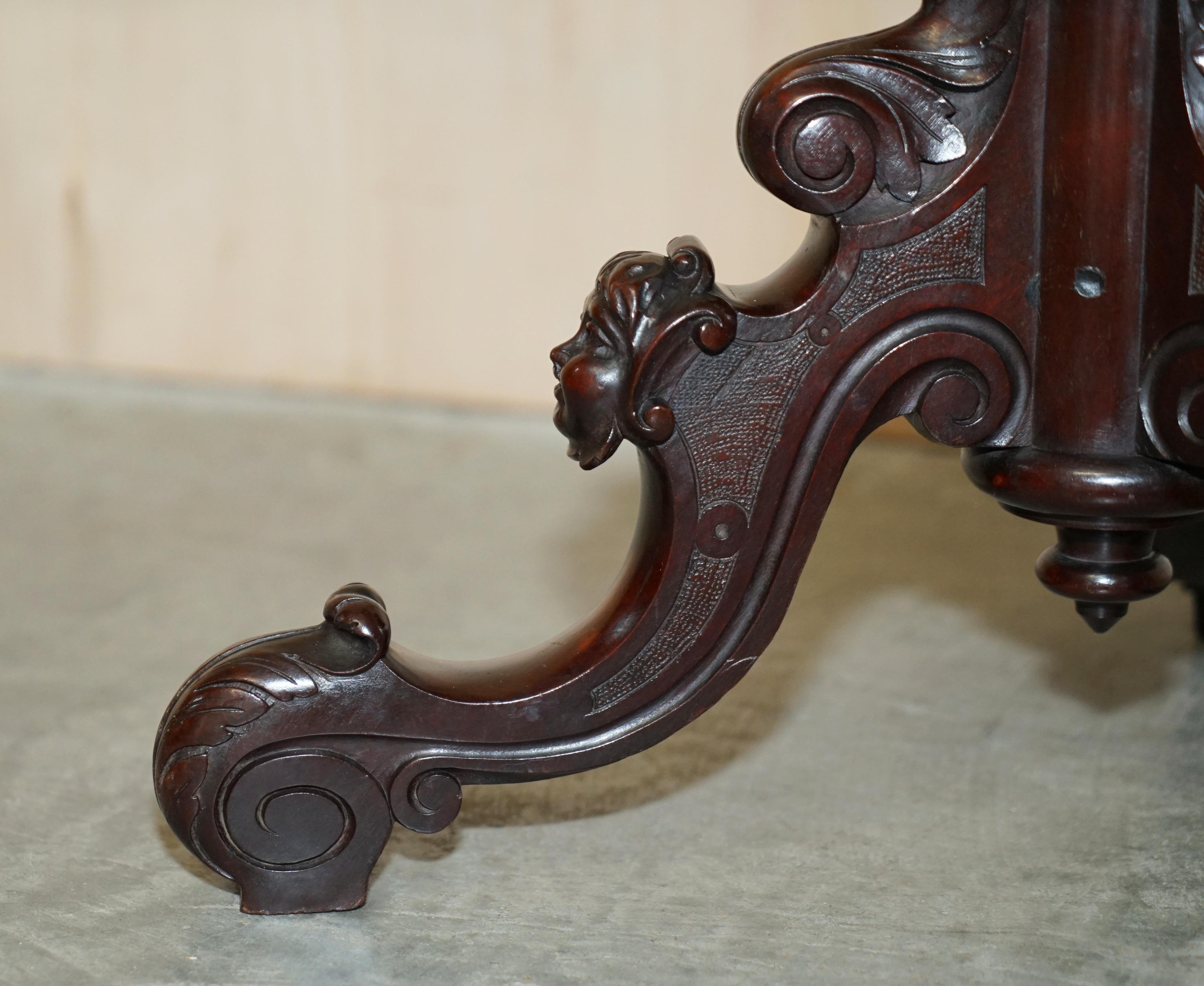 English Exceptionally Rare Antique Victorian Complete Works of Shakespeare Book Table