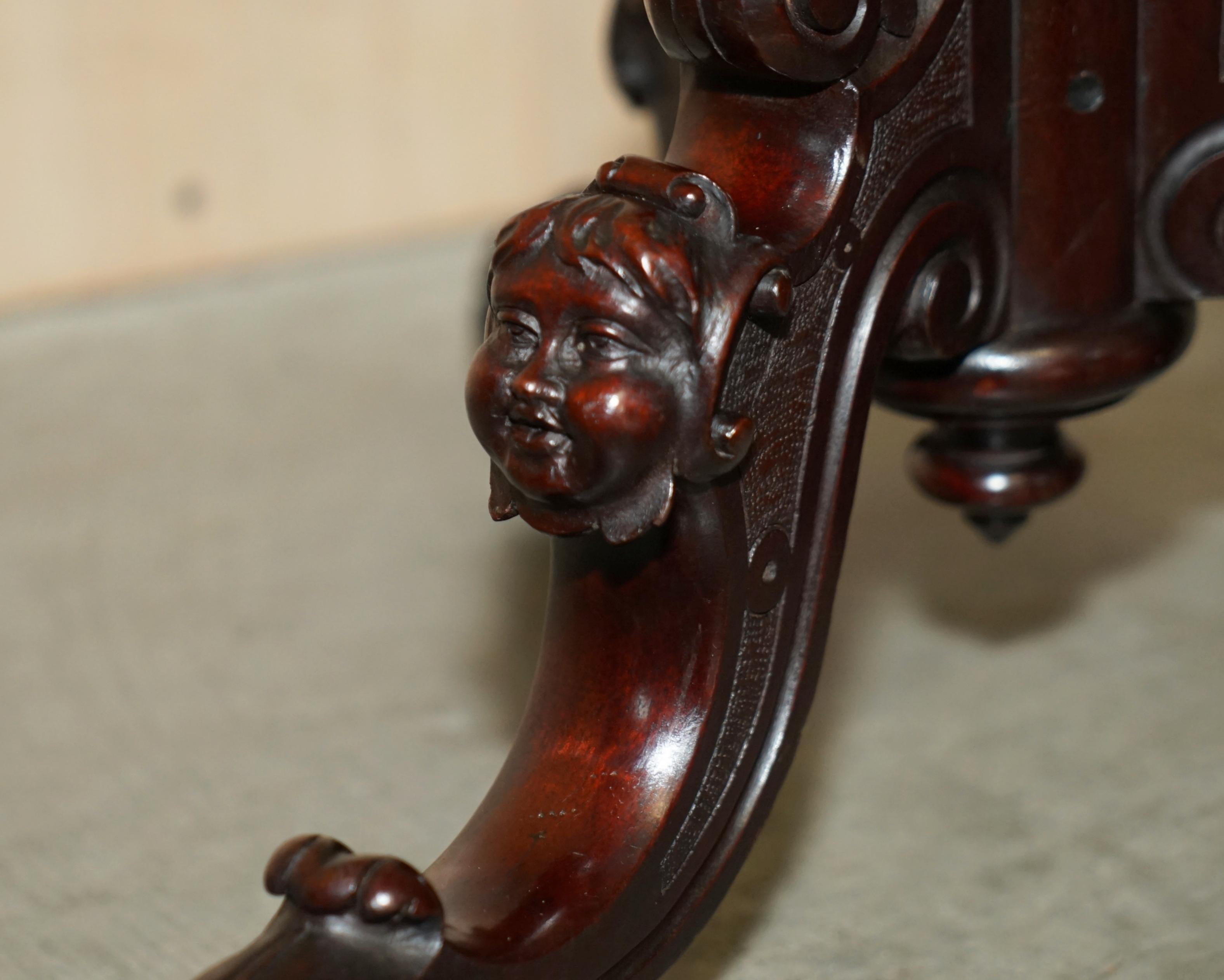 Hand-Crafted Exceptionally Rare Antique Victorian Complete Works of Shakespeare Book Table