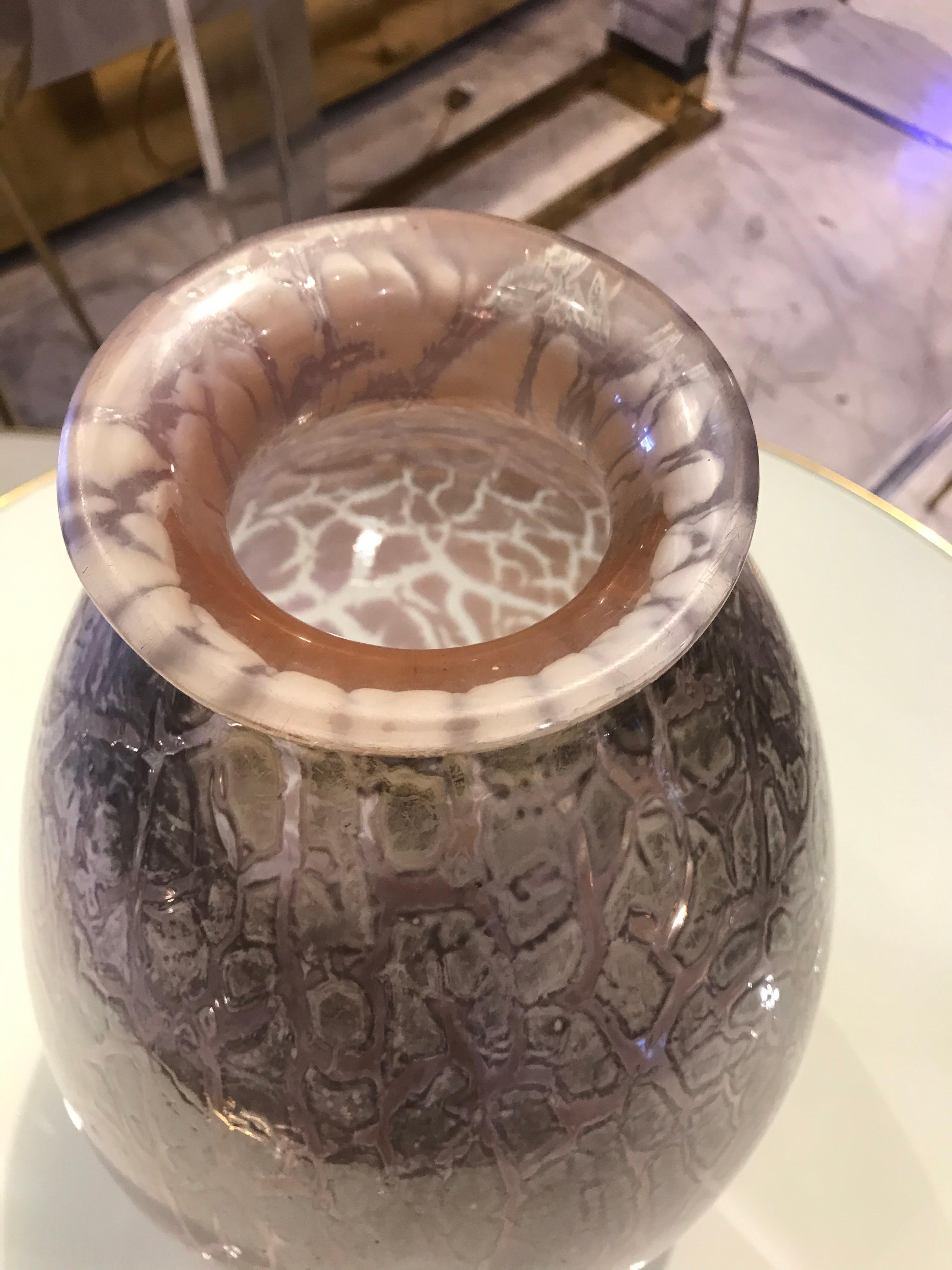 Außergewöhnlich seltene Emile Galle-Vase aus Gehäuseglas im Zustand „Gut“ im Angebot in Miami, FL
