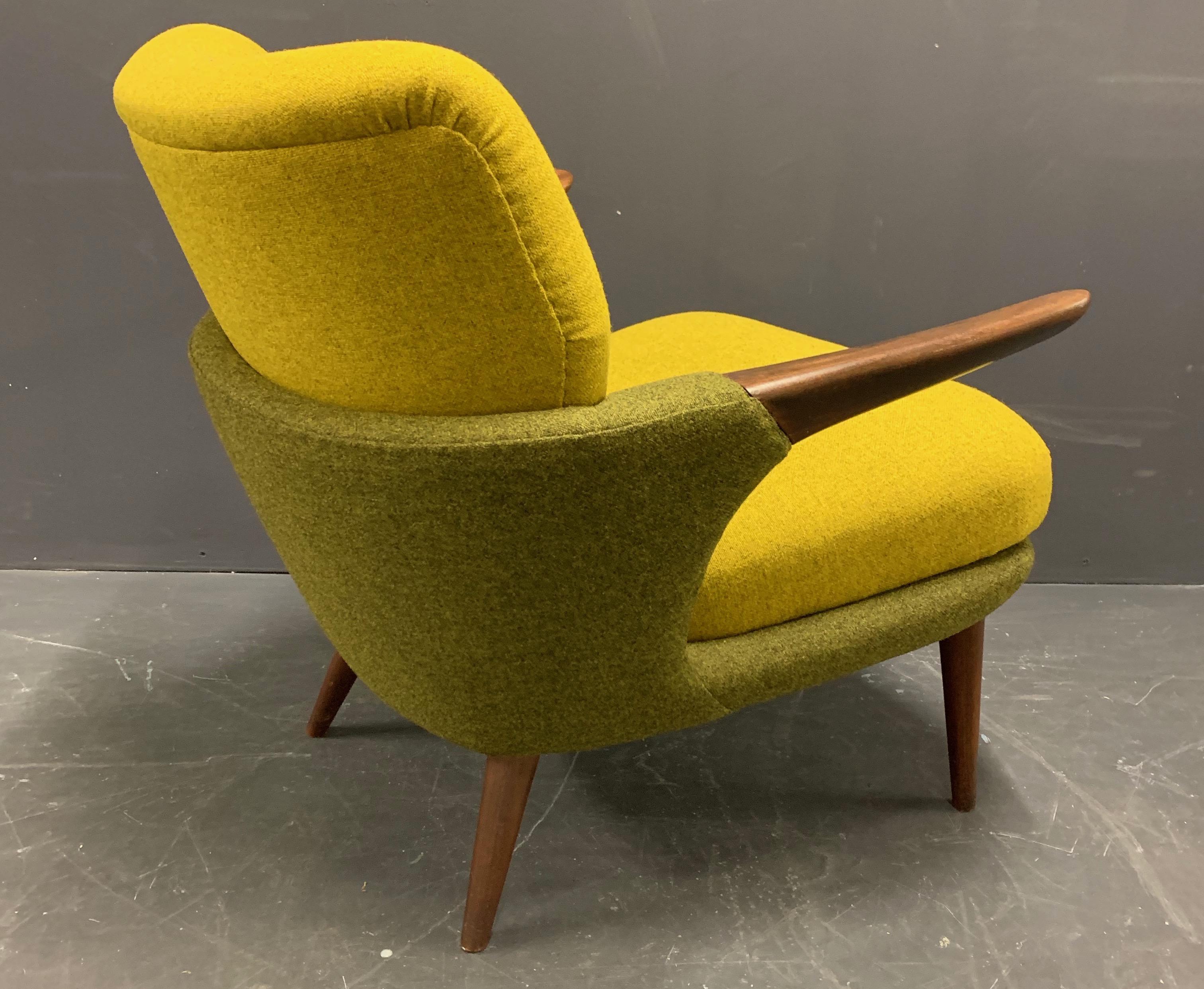 Mid-20th Century Exceptionally Rare, Possibly Unique Ib Kofod-Larsen Chair For Sale